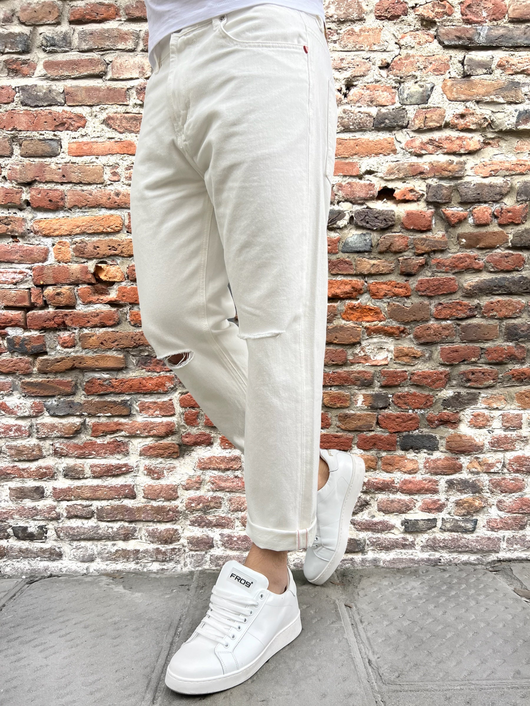 Pantalone Gianni Lupo Bianco 6279 (9057379352916)