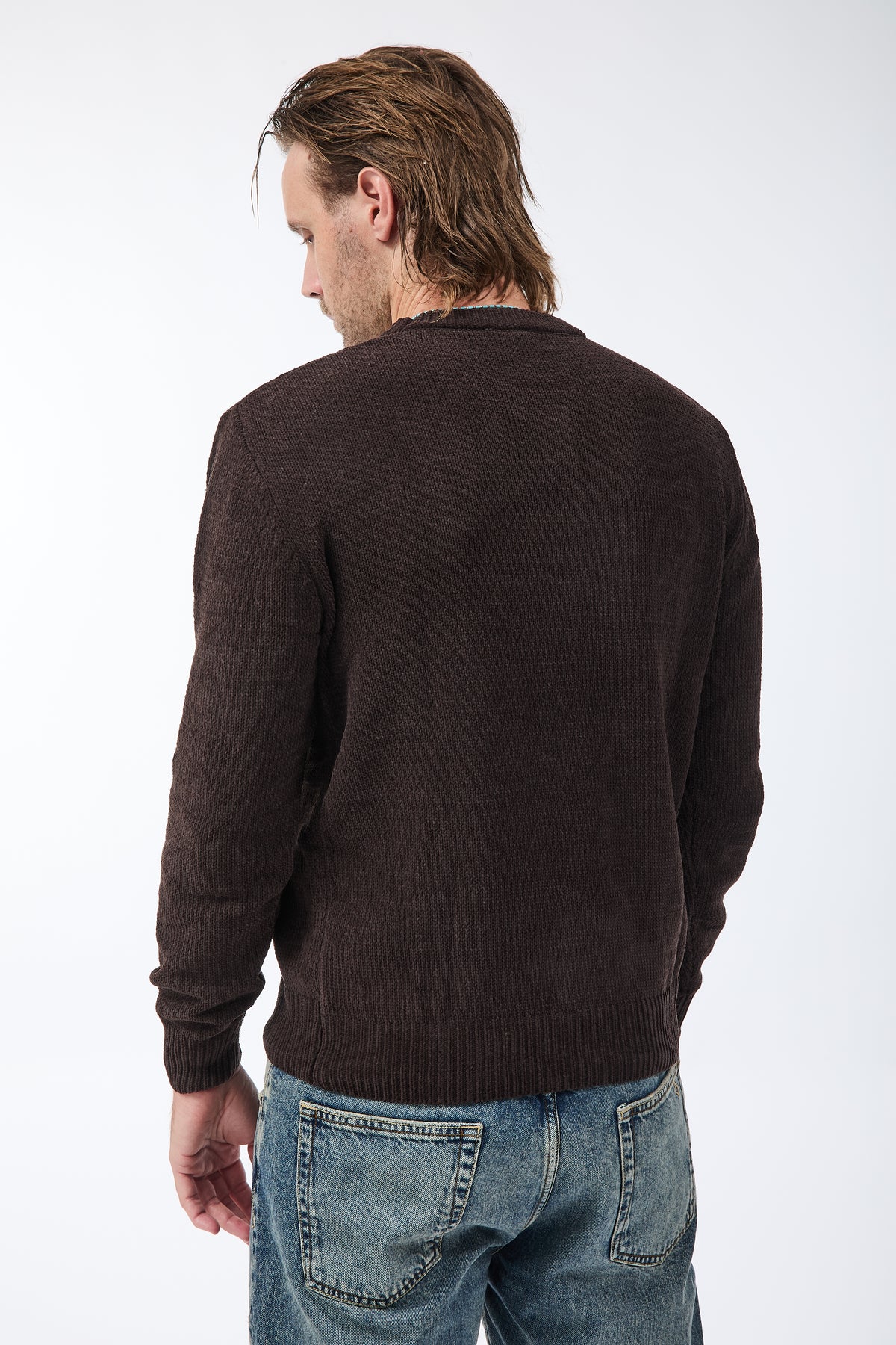 Maglione Gianni Lupo Ciniglia Caffè 535