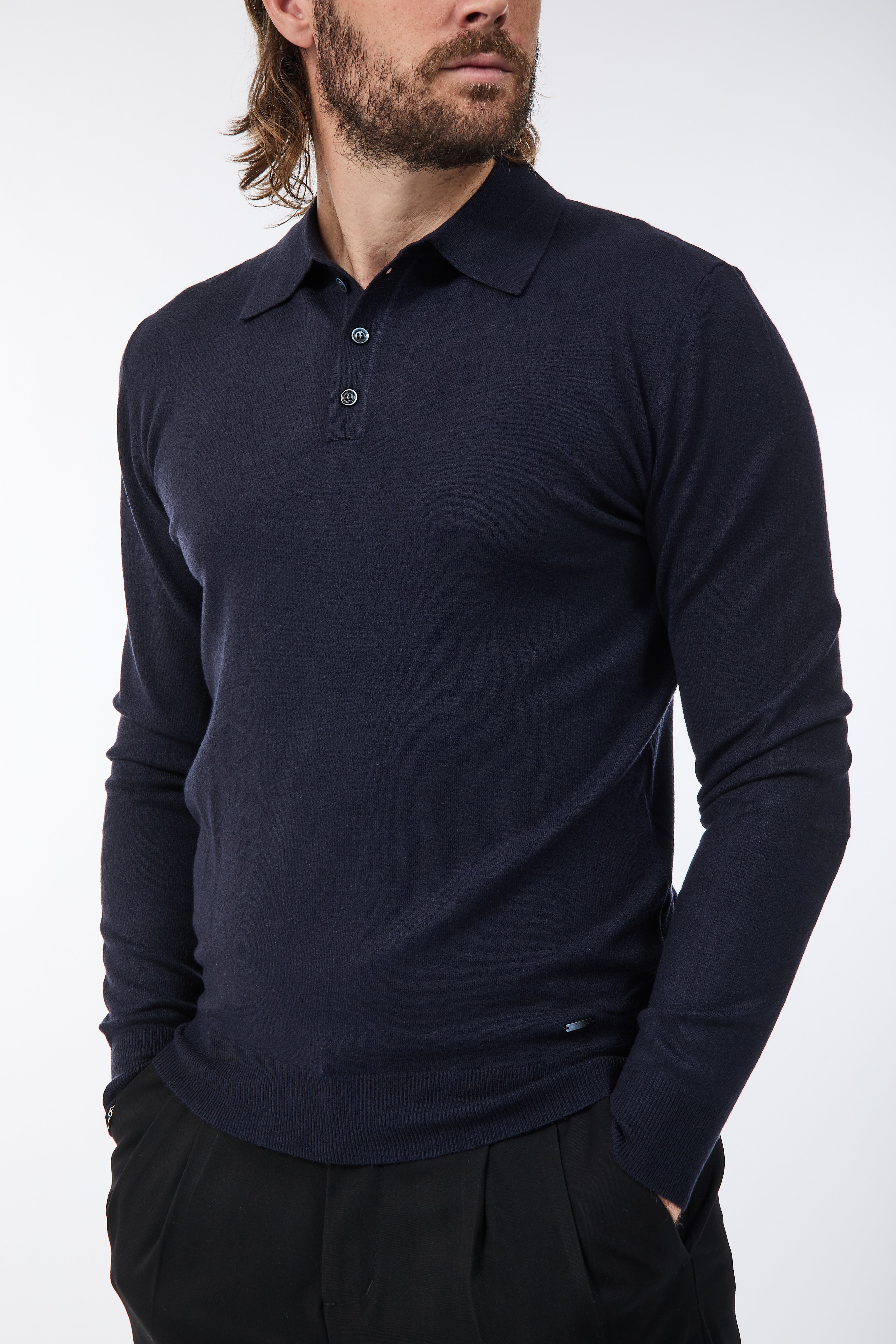 Maglioncino Polo Gianni Lupo 508 Navy