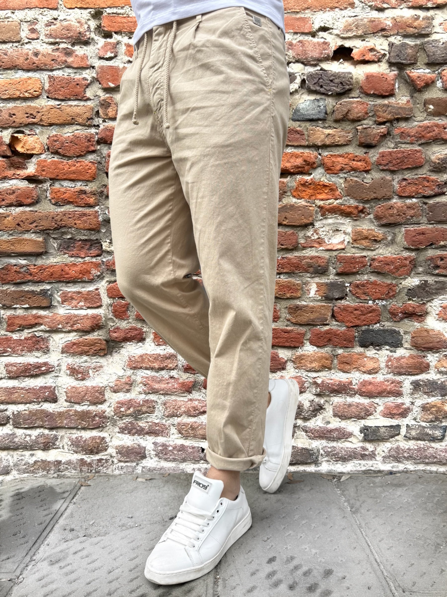 Pantalone Block Eleven Coulisse Volterra Sabbia (11983789654356) (11983789097300)