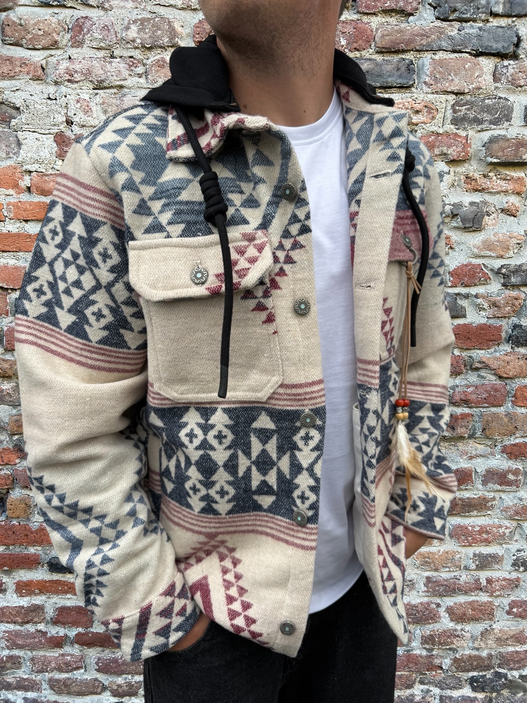 Overshirt Berna Cappuccio Azteco 277 (12235769282900)