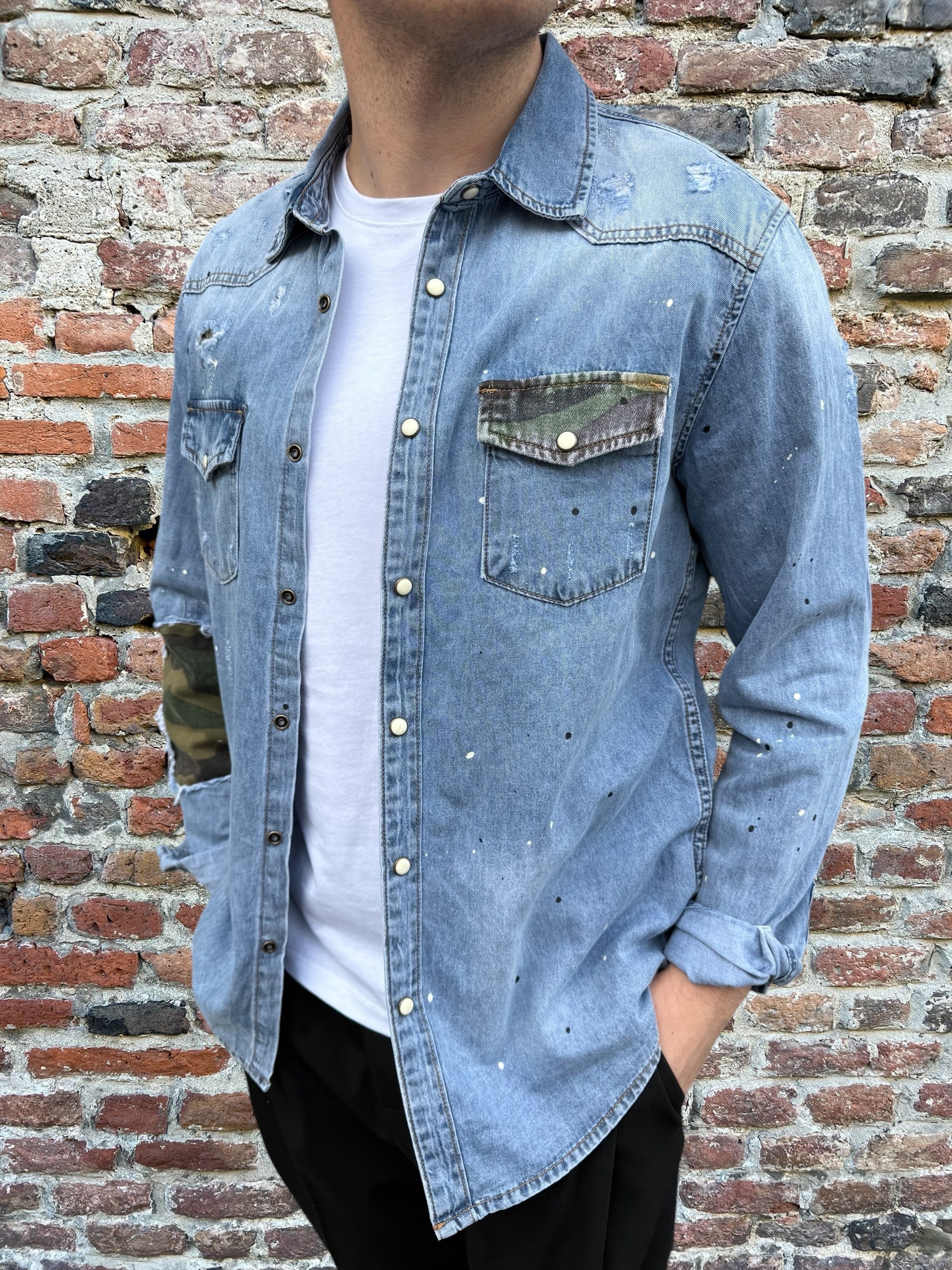 Camicia Jeans Gianni Lupo 6355 (11871248777556)