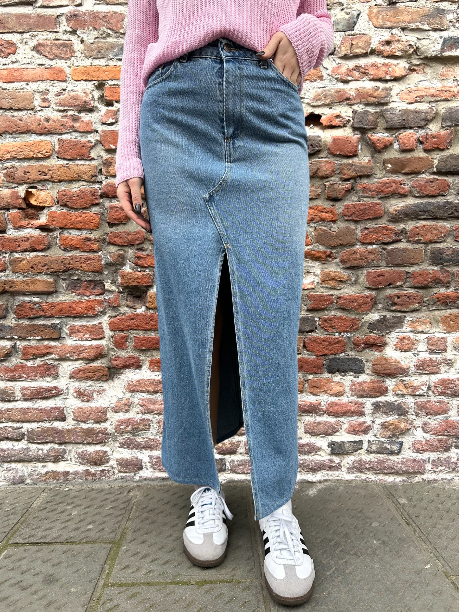Longuette Lokita Jeans Spacco (8893421650260)