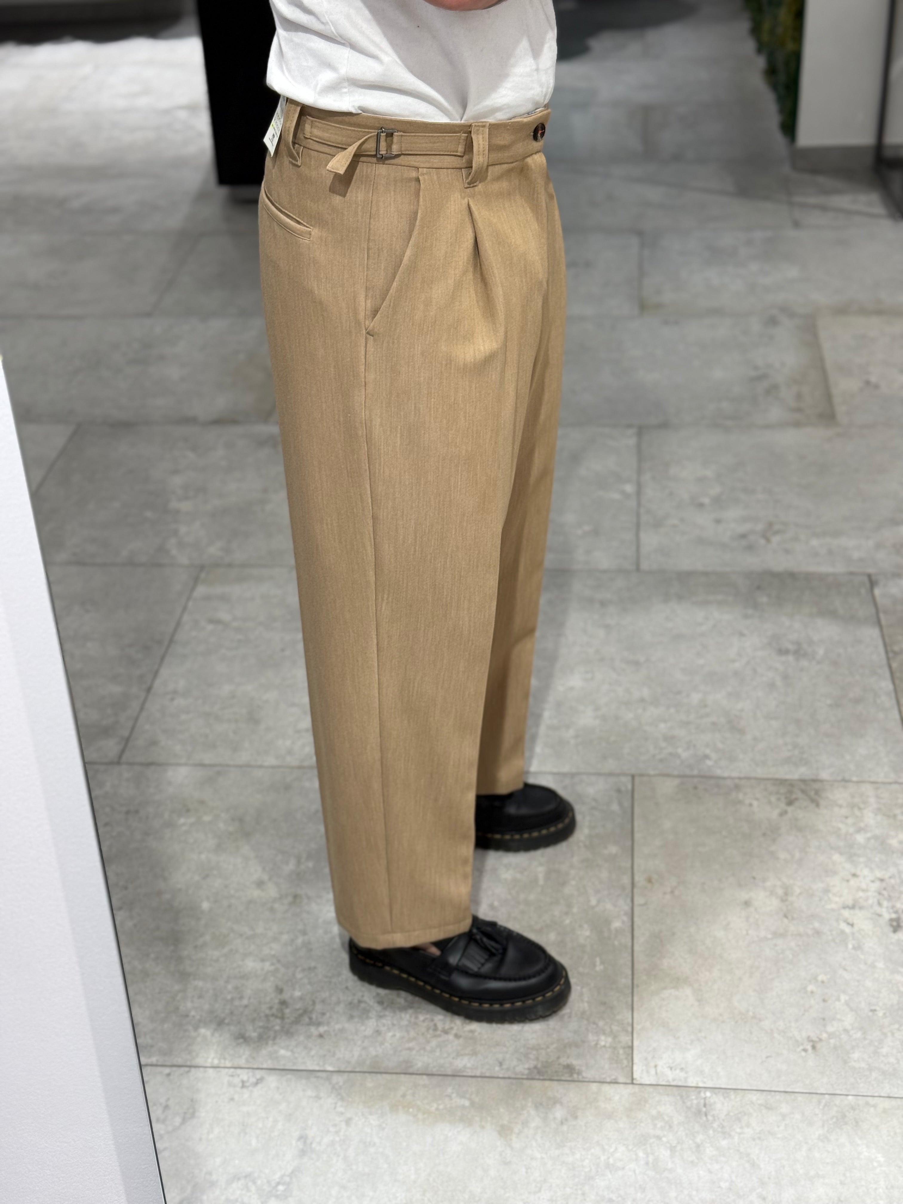 Pantalone Berna Palazzo Beige 128