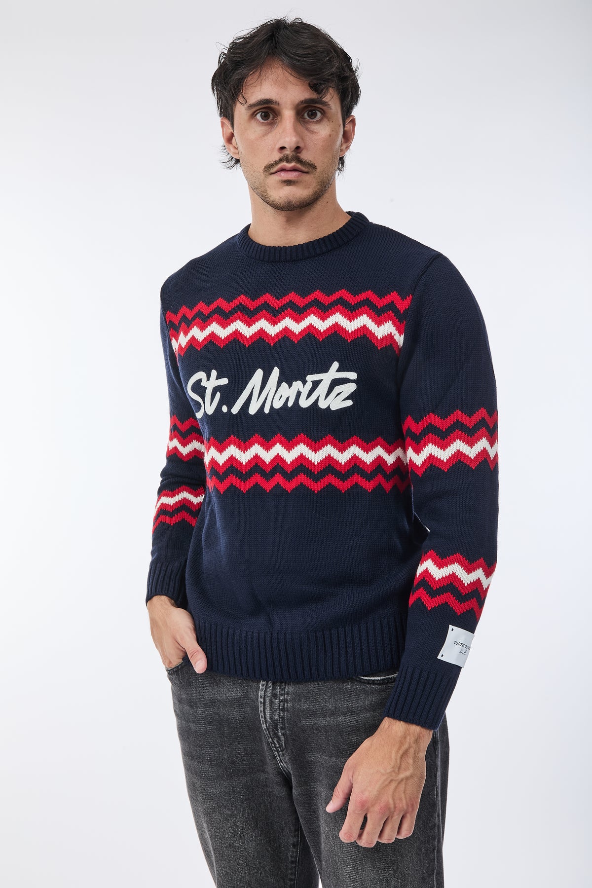 Maglione Superculture AK7041 Blu