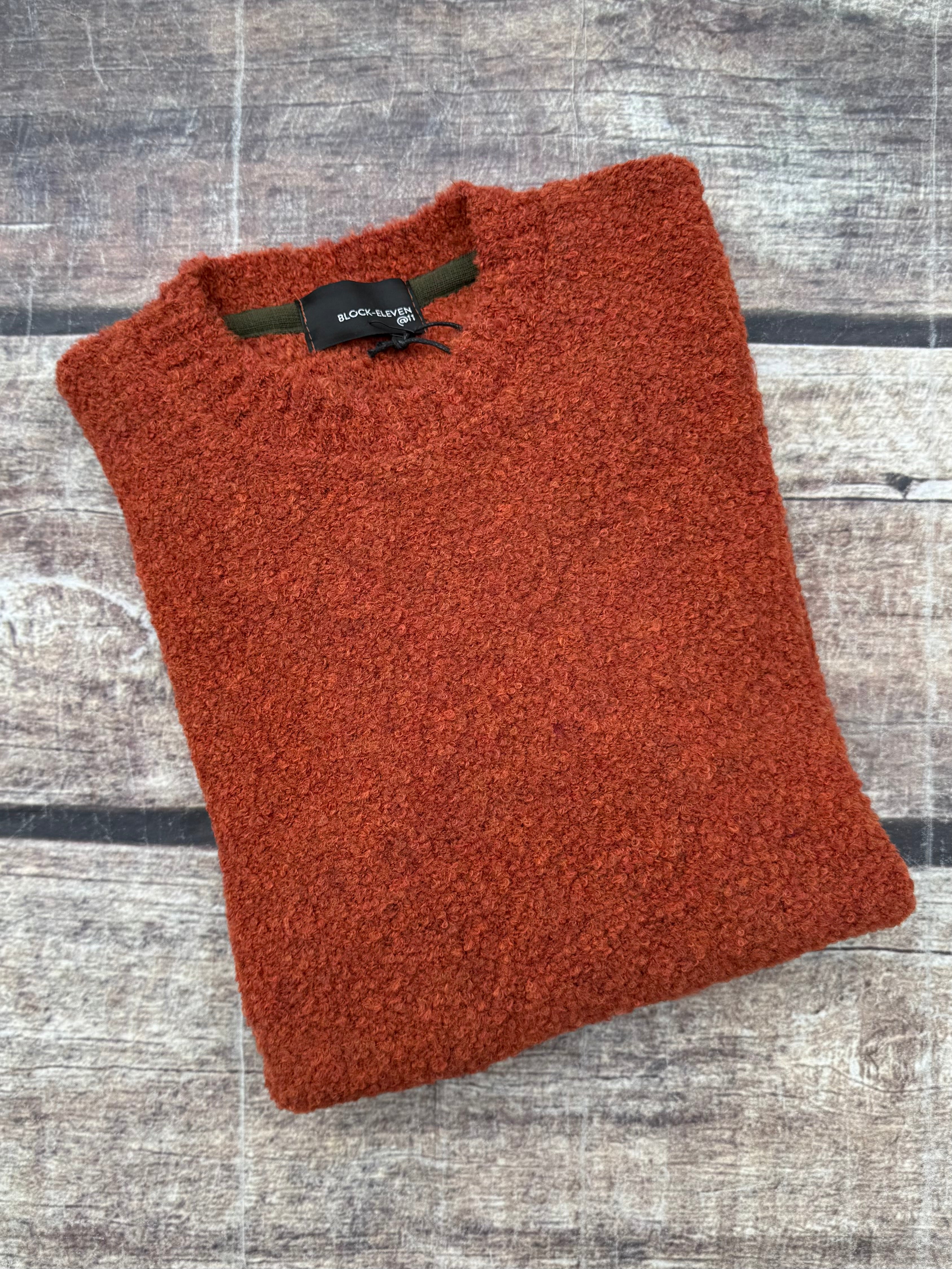 Maglione Block Eleven Bouclè Coccio 13