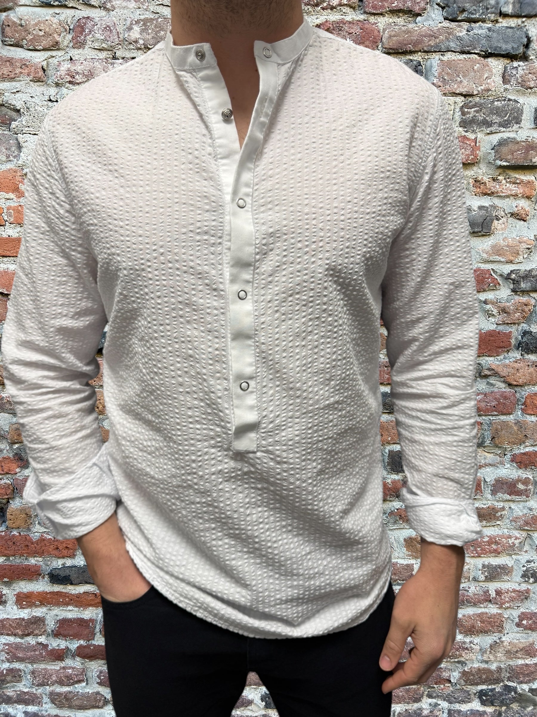 Camicia Imperial Seersucker Coreana Bianca (11936680542548)