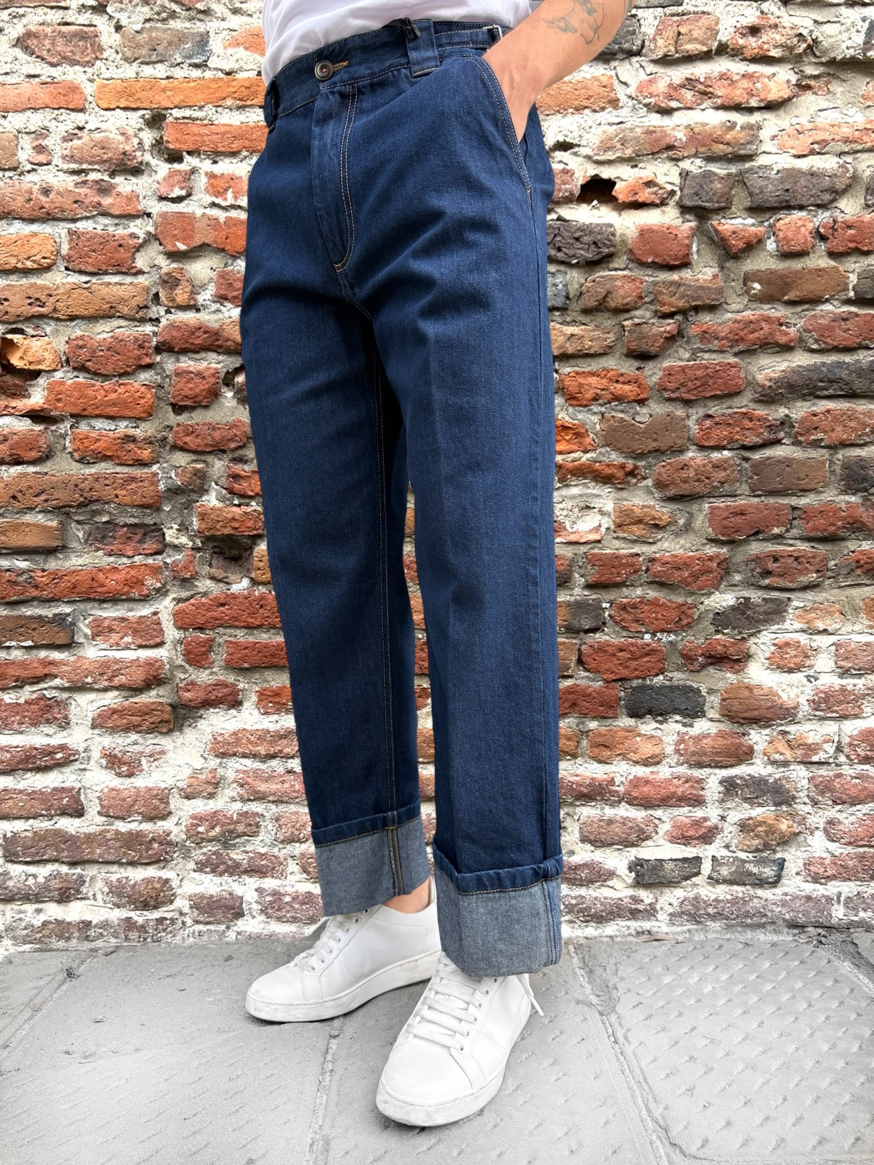 Jeans Berna Palazzo Risvolto (12256413057364)