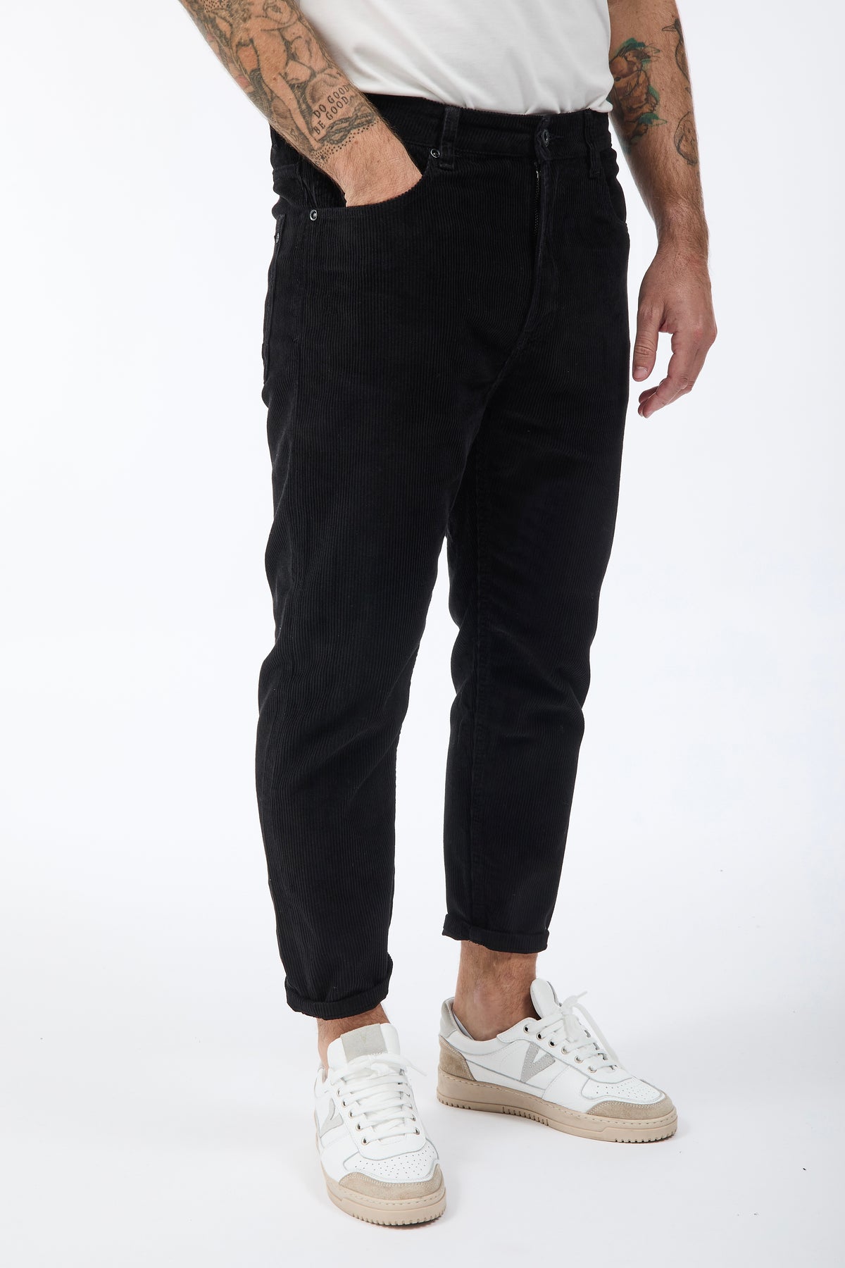 Pantalone Gianni Lupo Velluto Nero 6227