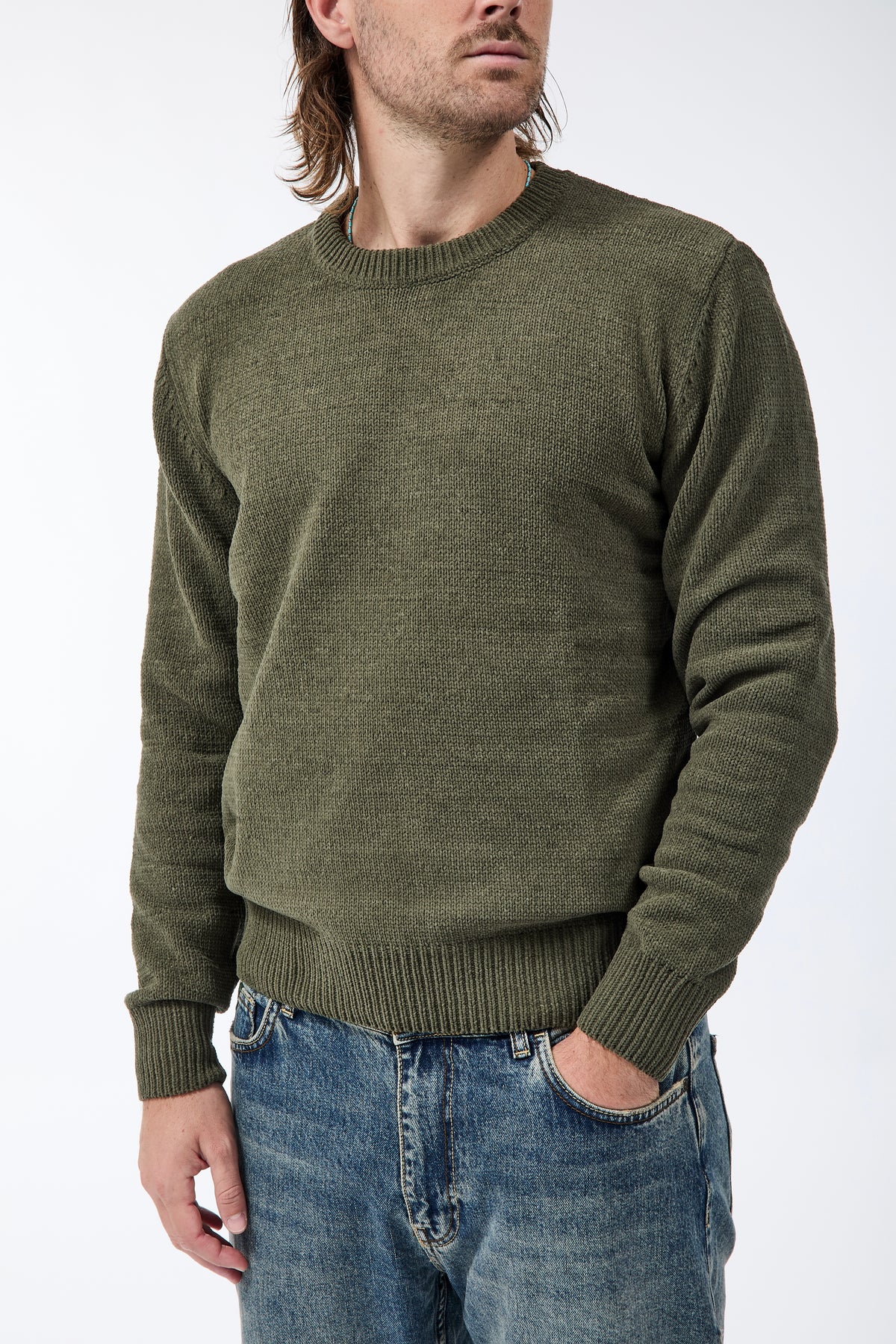 Maglione Gianni Lupo Ciniglia Militare 535