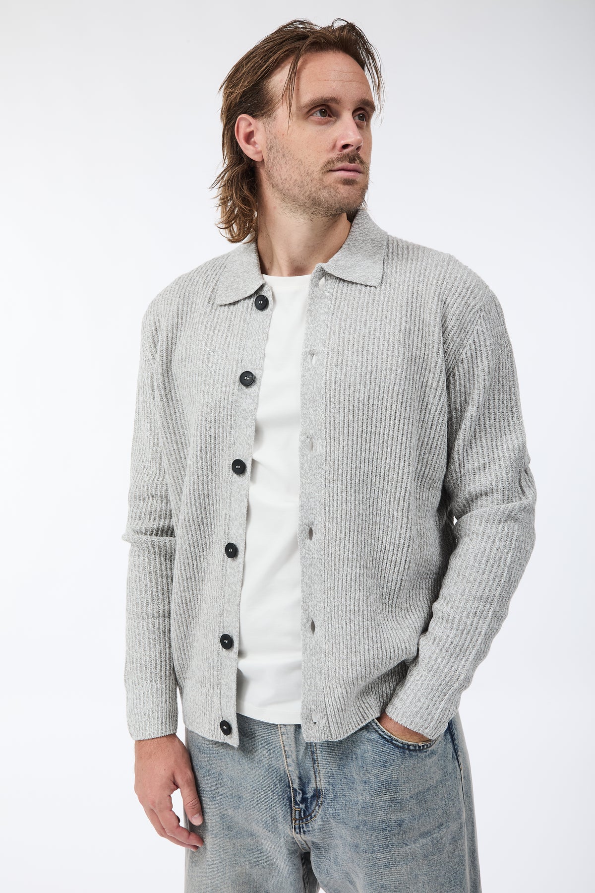 Cardigan Hamaki-ho Grigio 3224