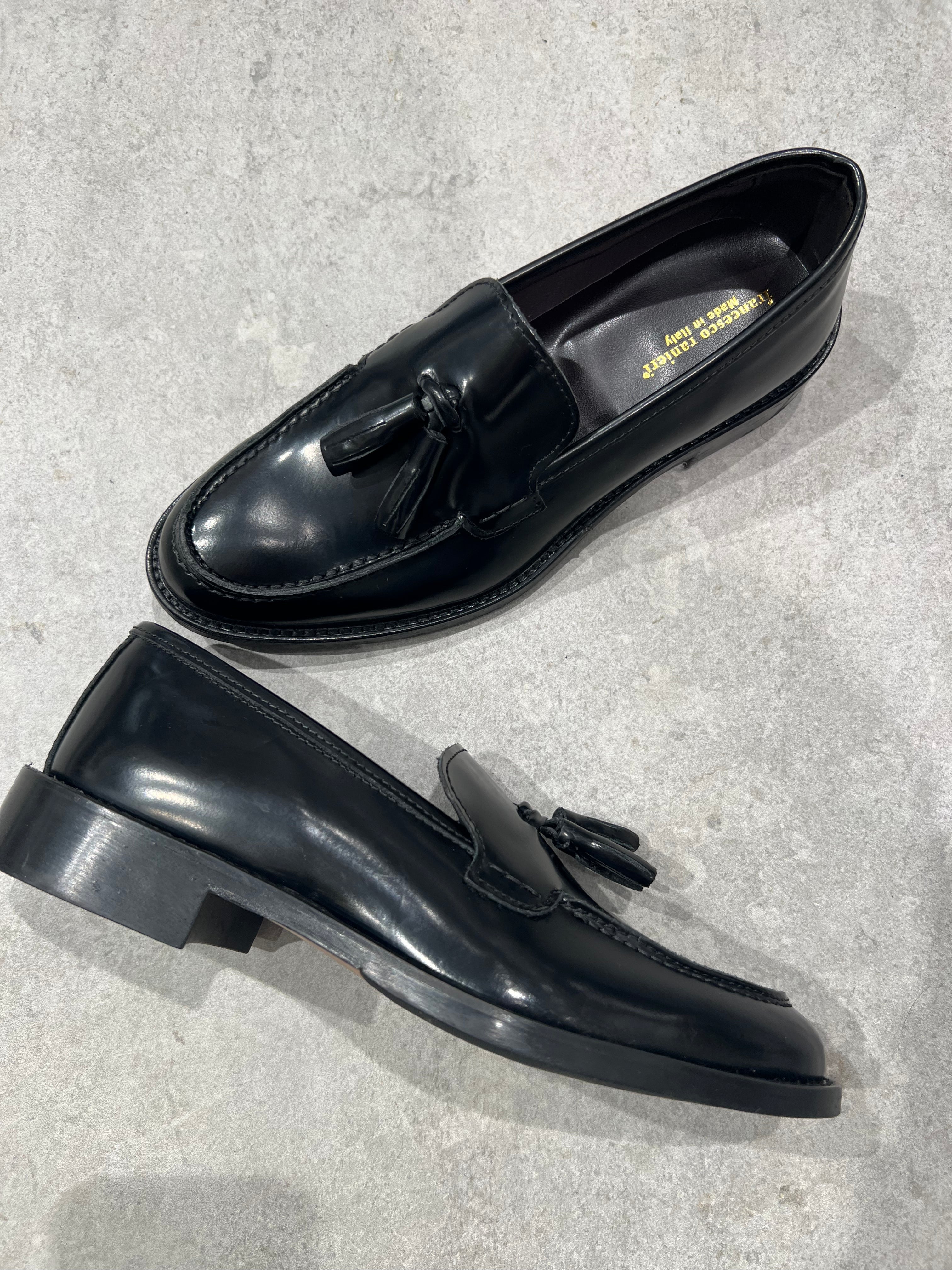 Mocassino FR09 Abrasivato Nappe Nero (9163478434132)