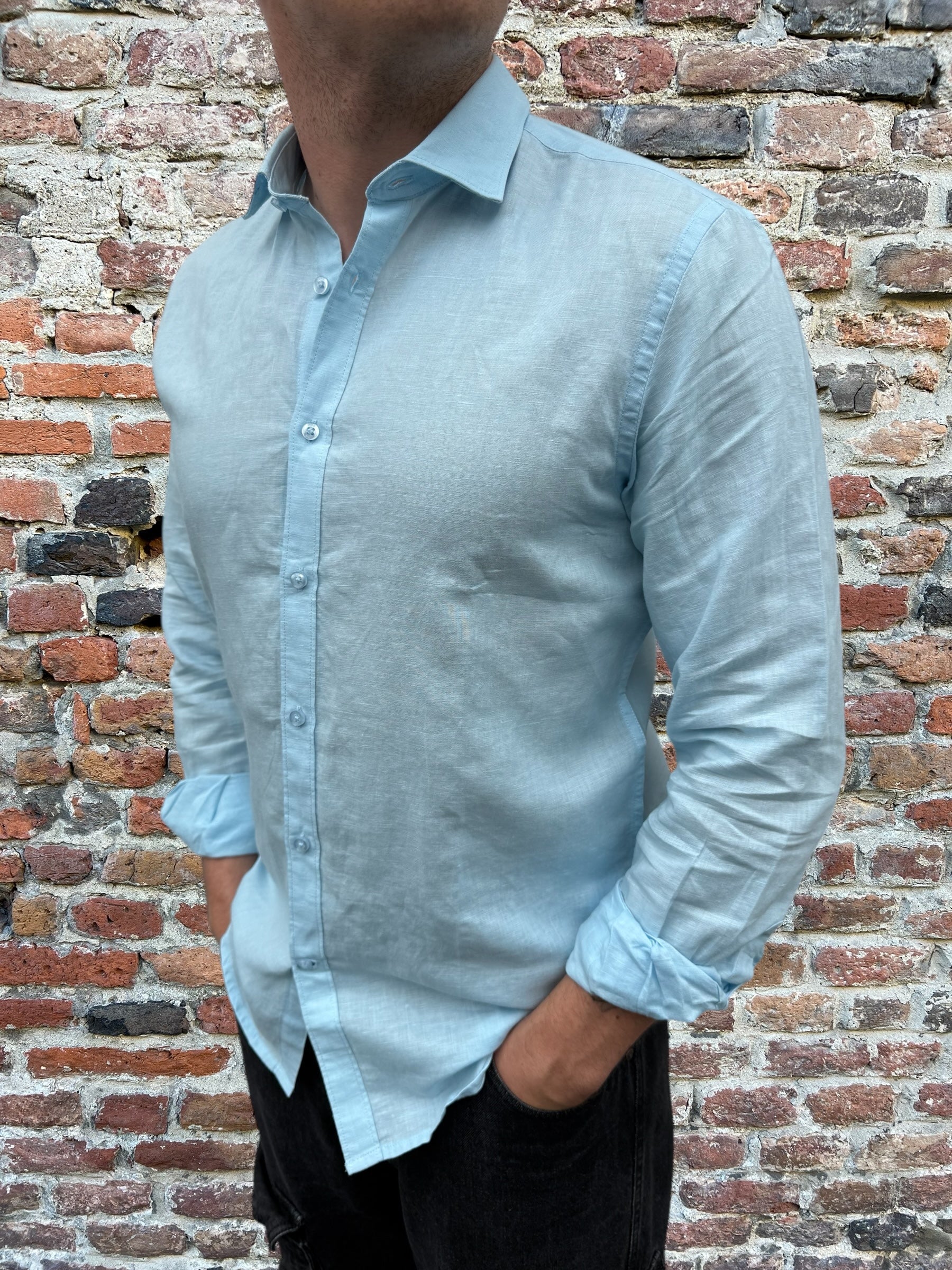 Camicia Over-d Lino Polvere C27 (12064313508180)