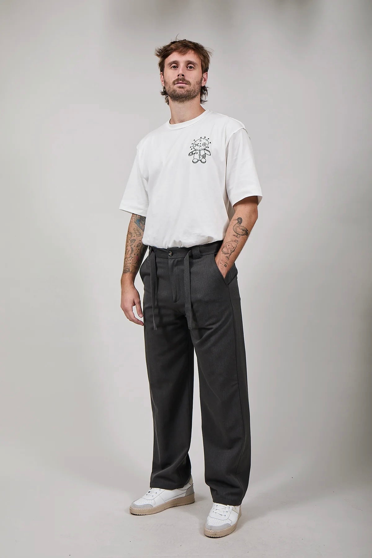 Pantalone Berna Palazzo Antracite 129