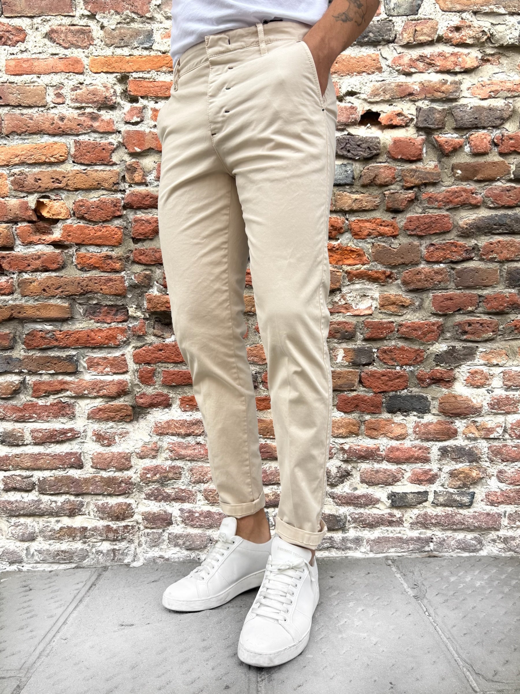 Pantalone Berna Chinos Panna 71 (12247793140052)