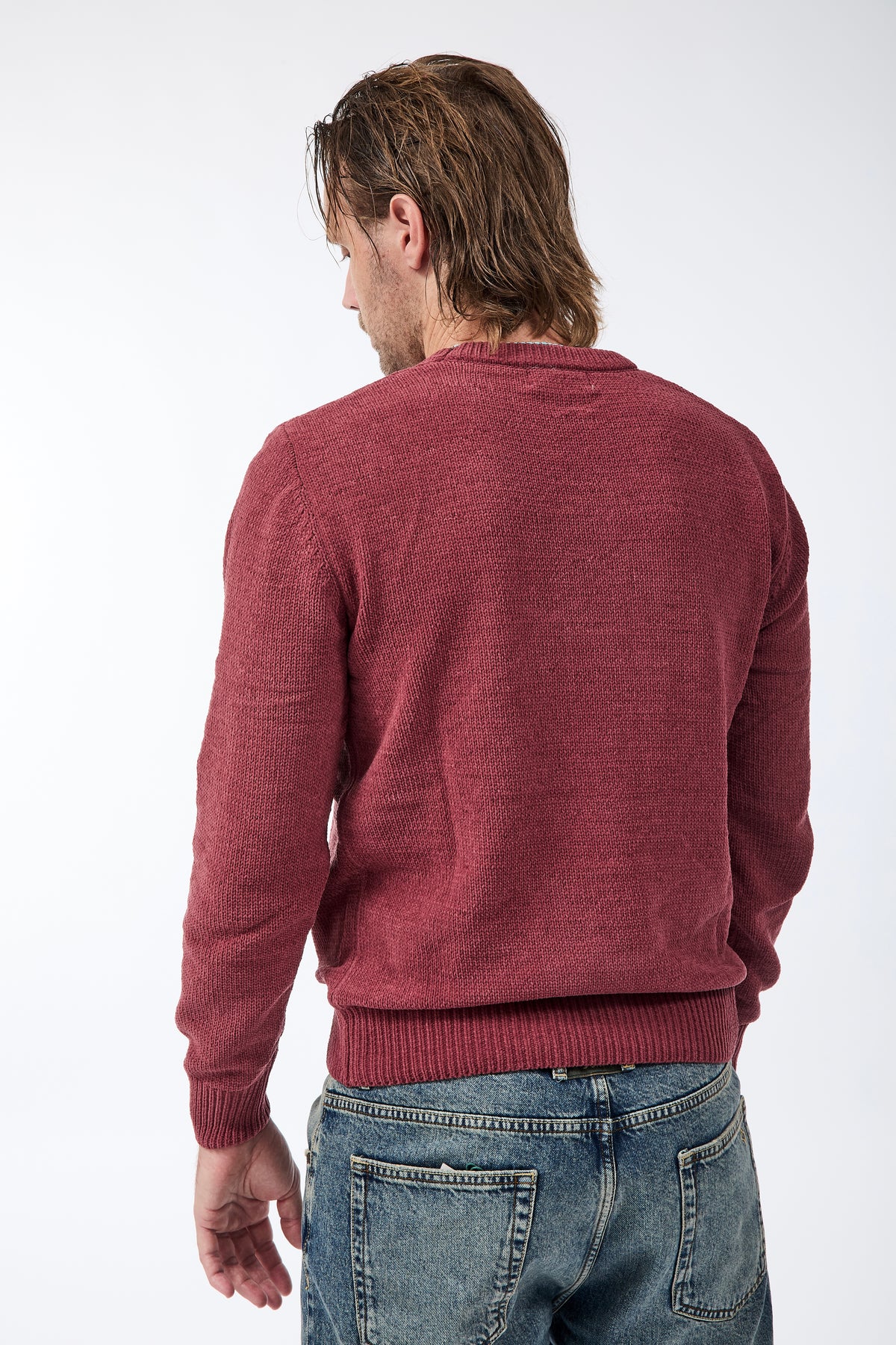 Maglione Gianni Lupo Ciniglia Rust Red 535