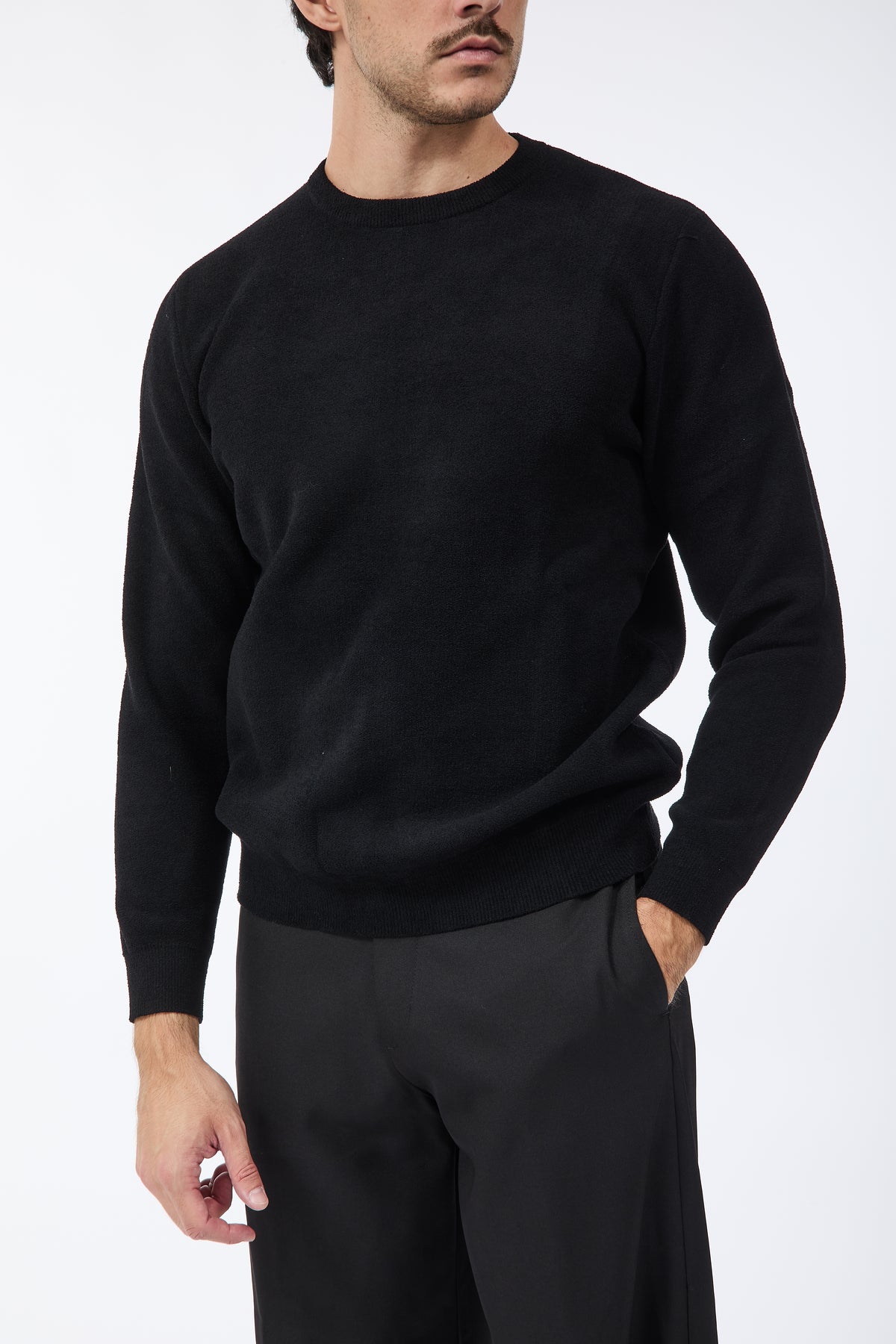 Maglione Over-d Spugna Nero M67