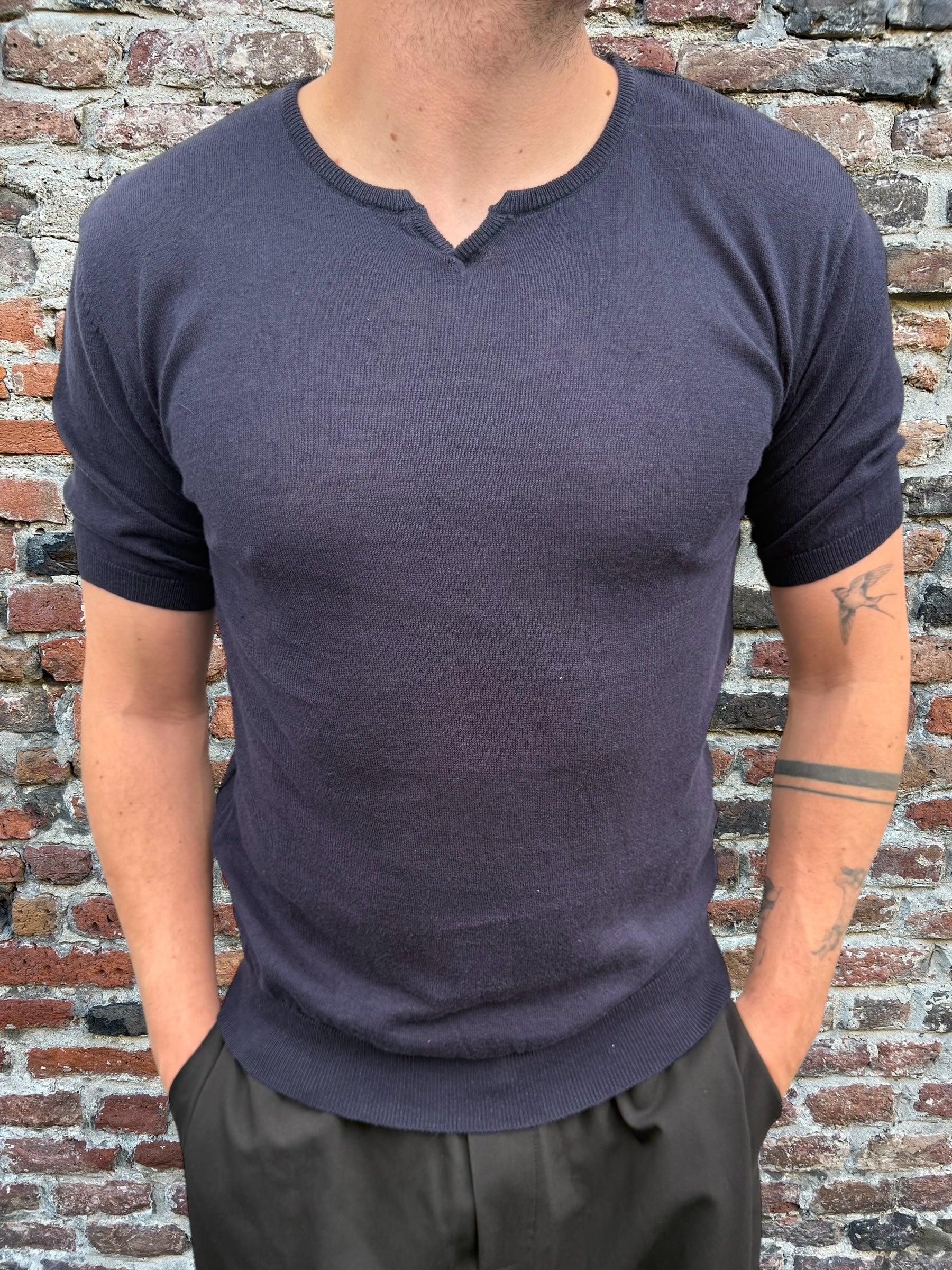 T-shirt Hamaki-ho Misto Lino Blu 3150 (12020646216020)