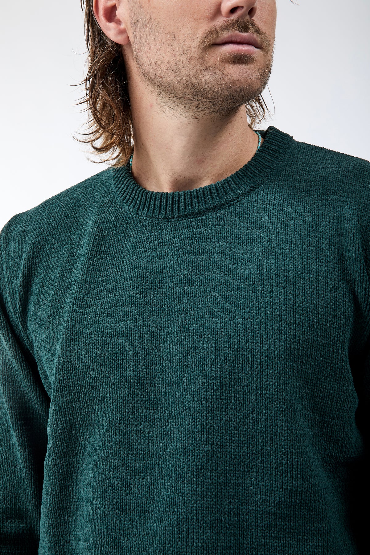 Maglione Gianni Lupo Ciniglia Dark Green 535