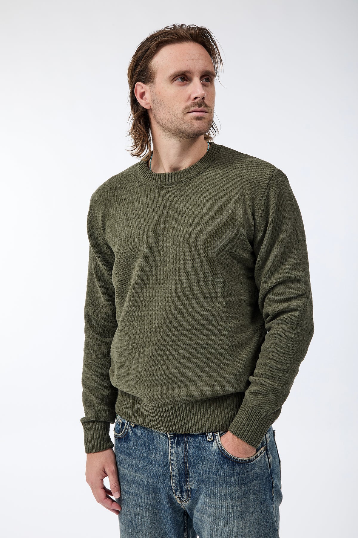 Maglione Gianni Lupo Ciniglia Militare 535