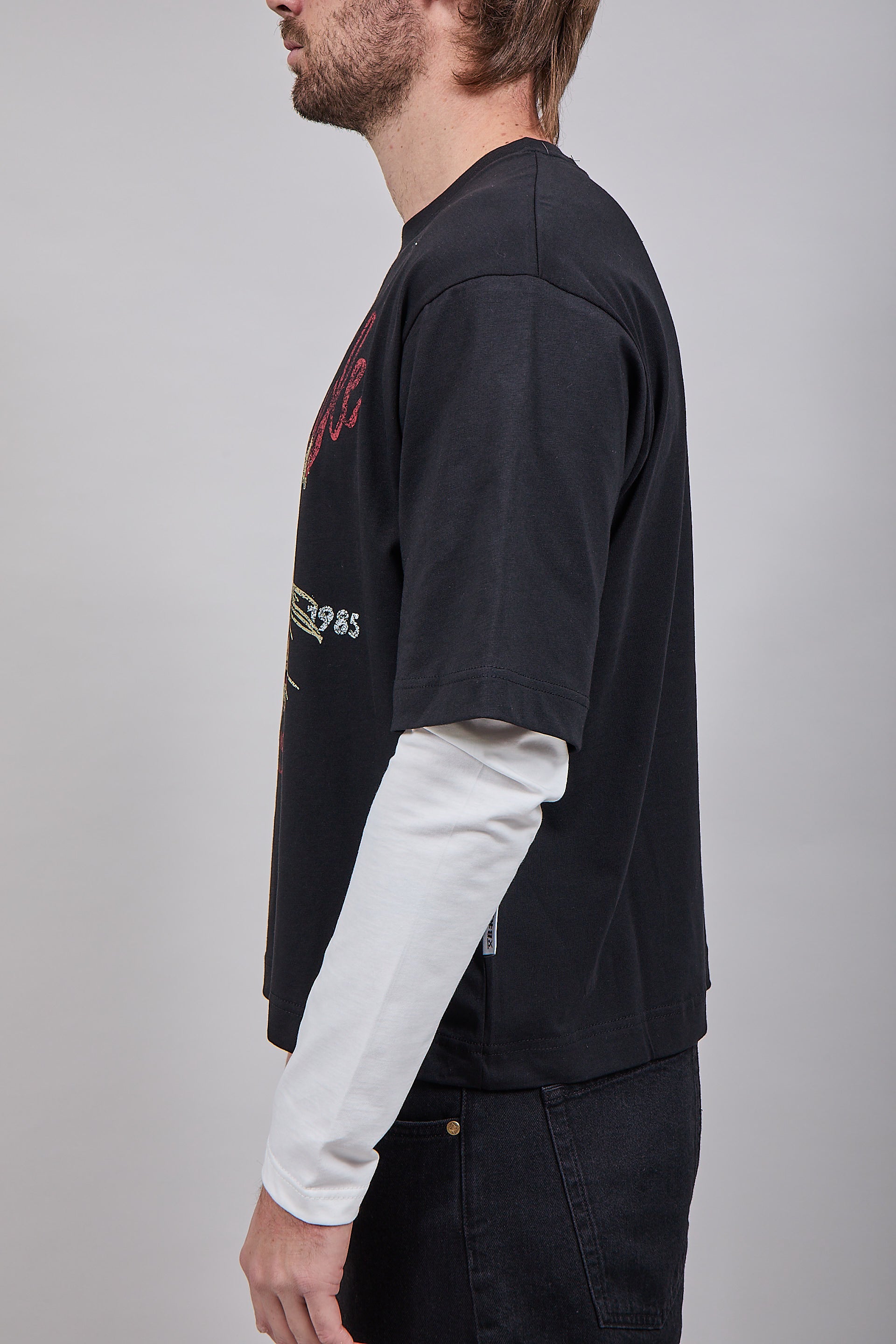 T-shirt Doppiamanica Berna Tigre Nera