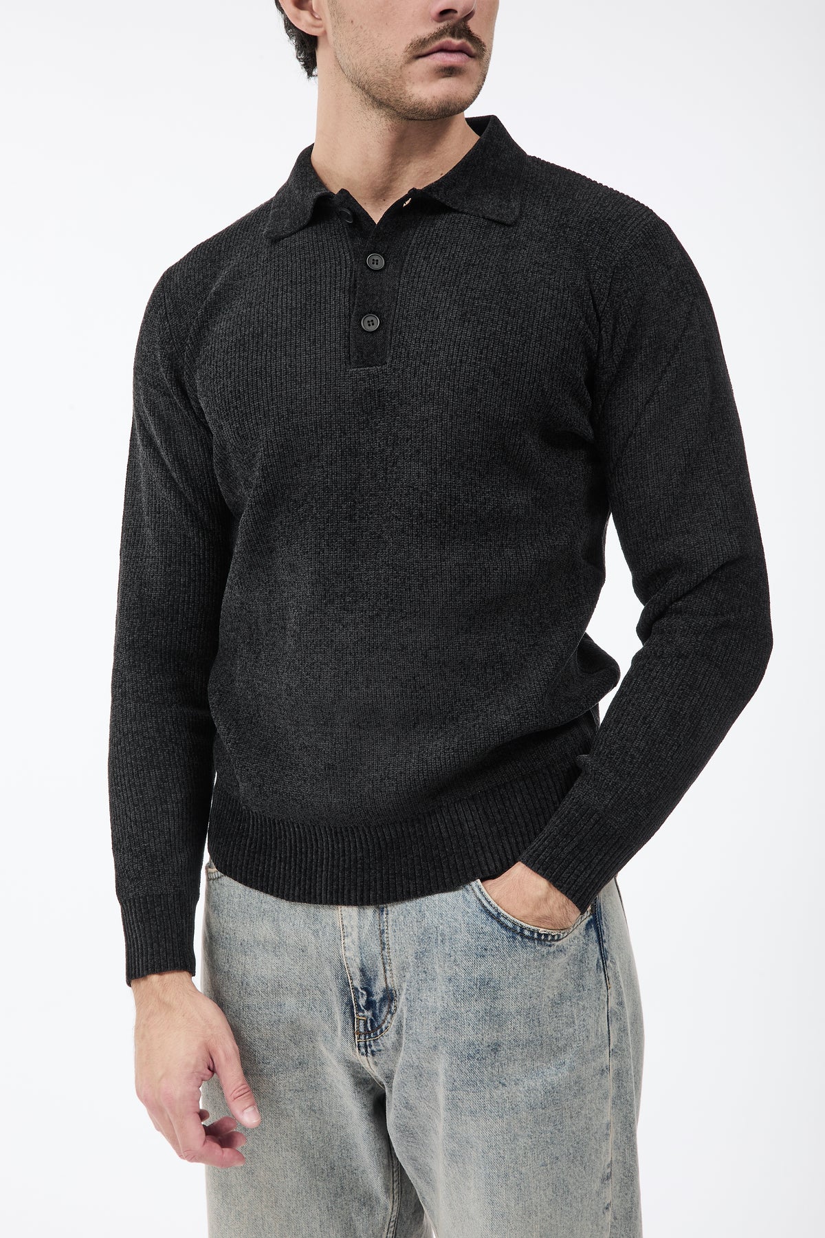 Polo Hamaki-ho Ciniglia Nero 3254