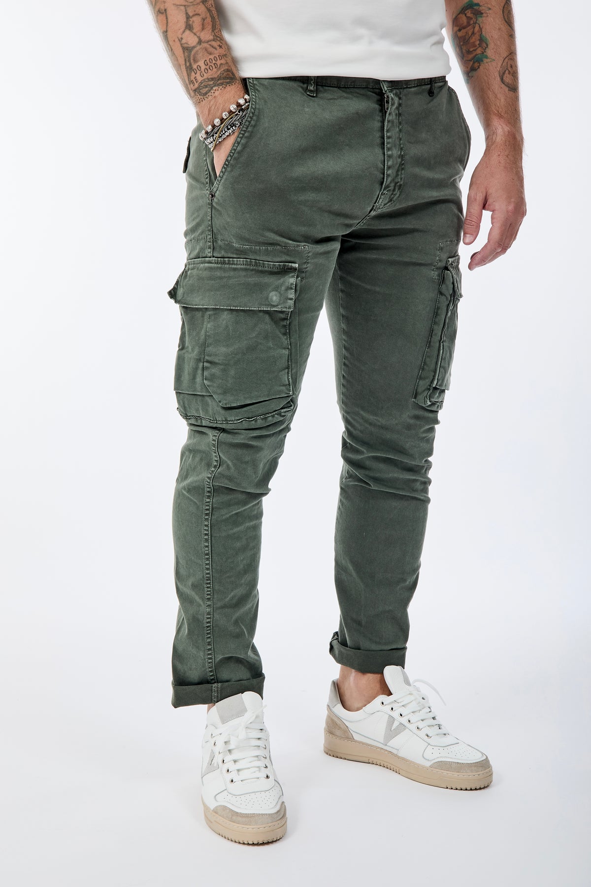 Pantalone Berna Cargo Verde 008
