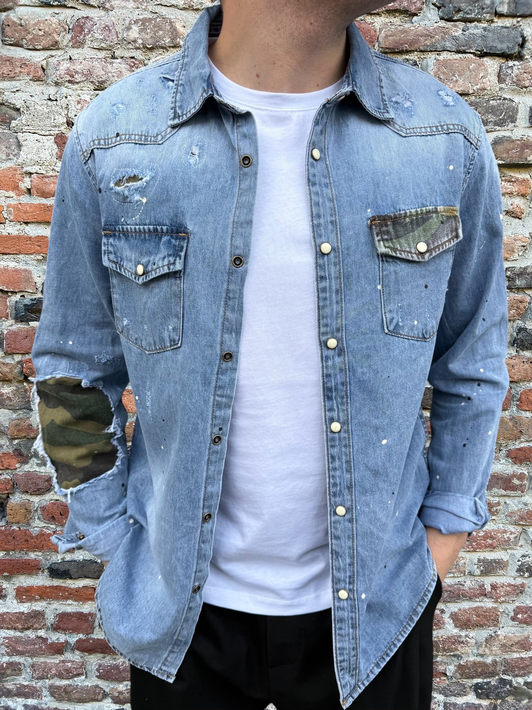 Camicia Jeans Gianni Lupo 6355 (11871248777556)