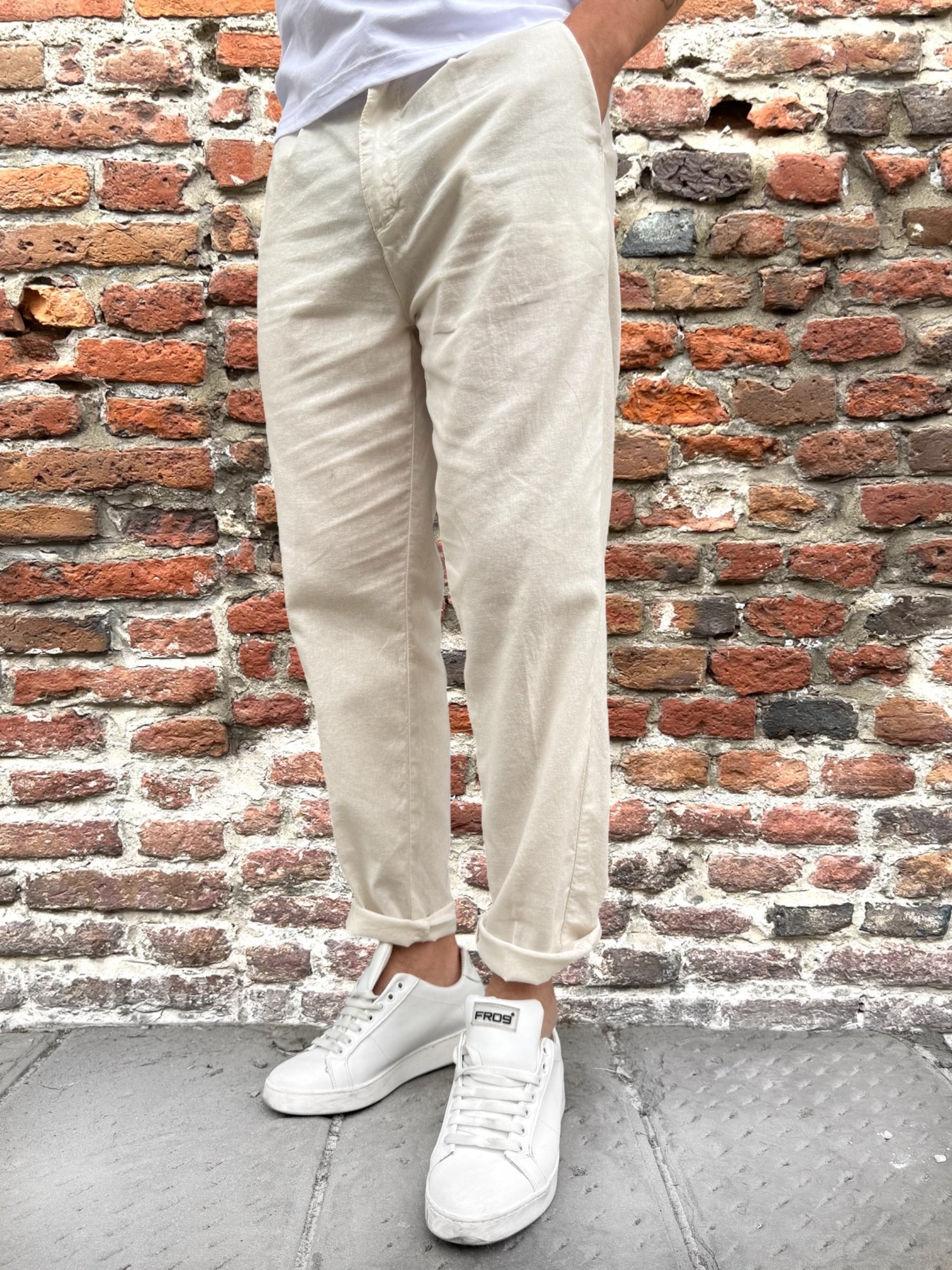 Pantalaccio Berna Lino Latte 1366 (12086389473620)