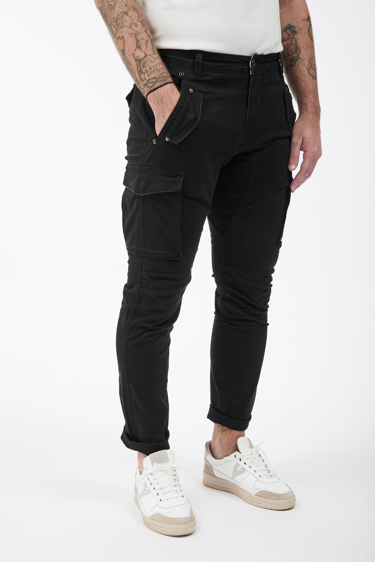 Pantalone Gianni Lupo Cargo Nero 2363