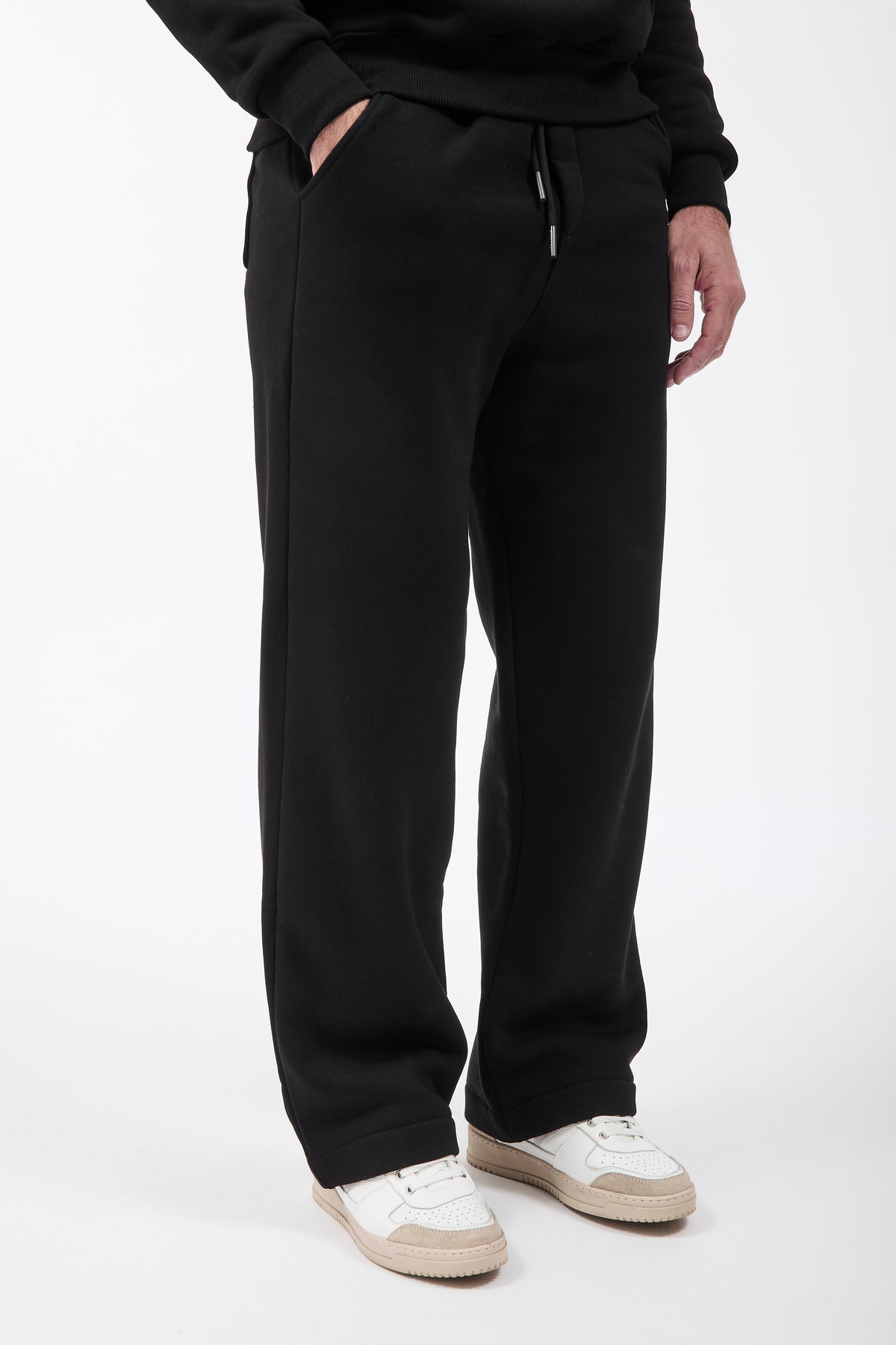 Pantalone Superculture Felpa Palazzo James Nero