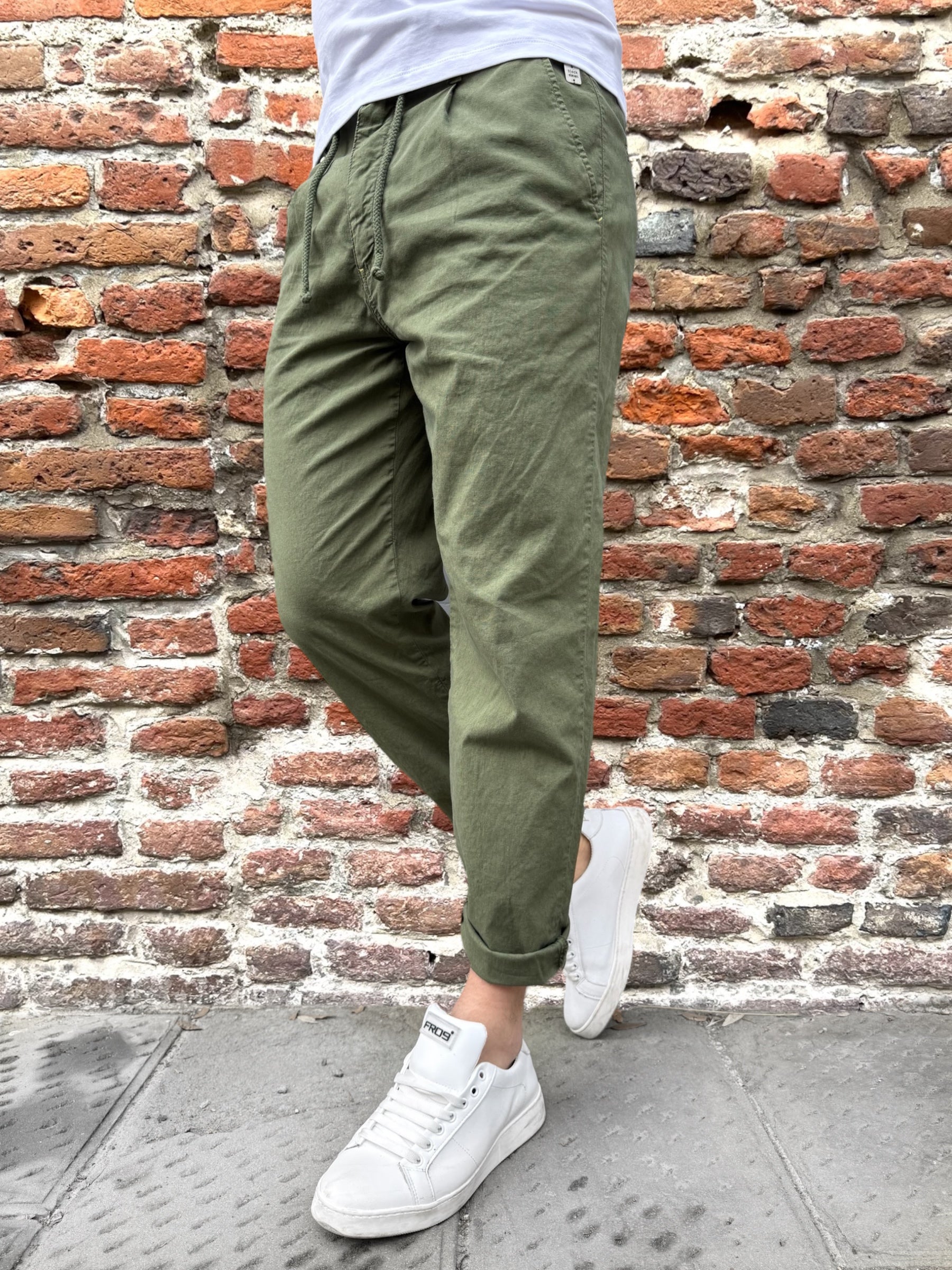 Pantalone Block Eleven Coulisse Volterra Menta (11983789916500)