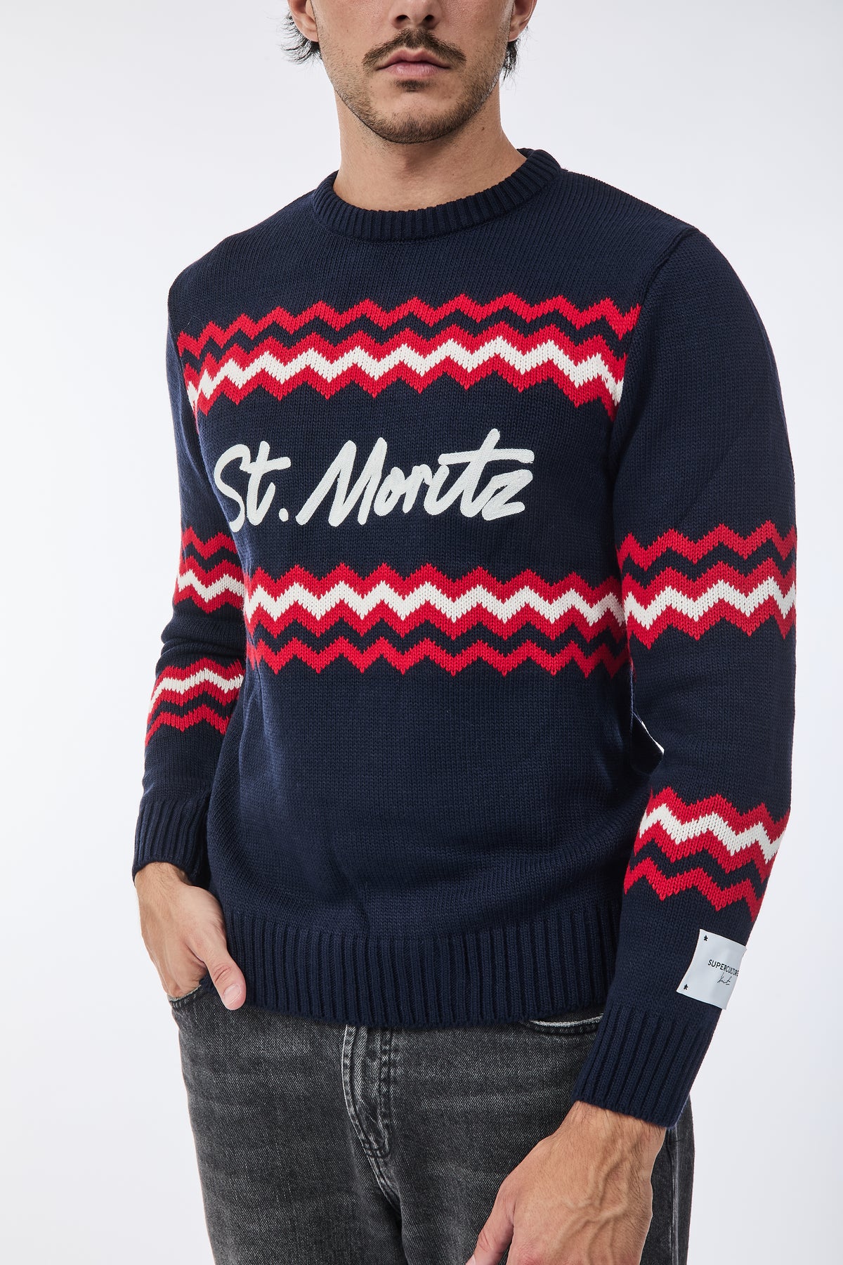 Maglione Superculture AK7041 Blu