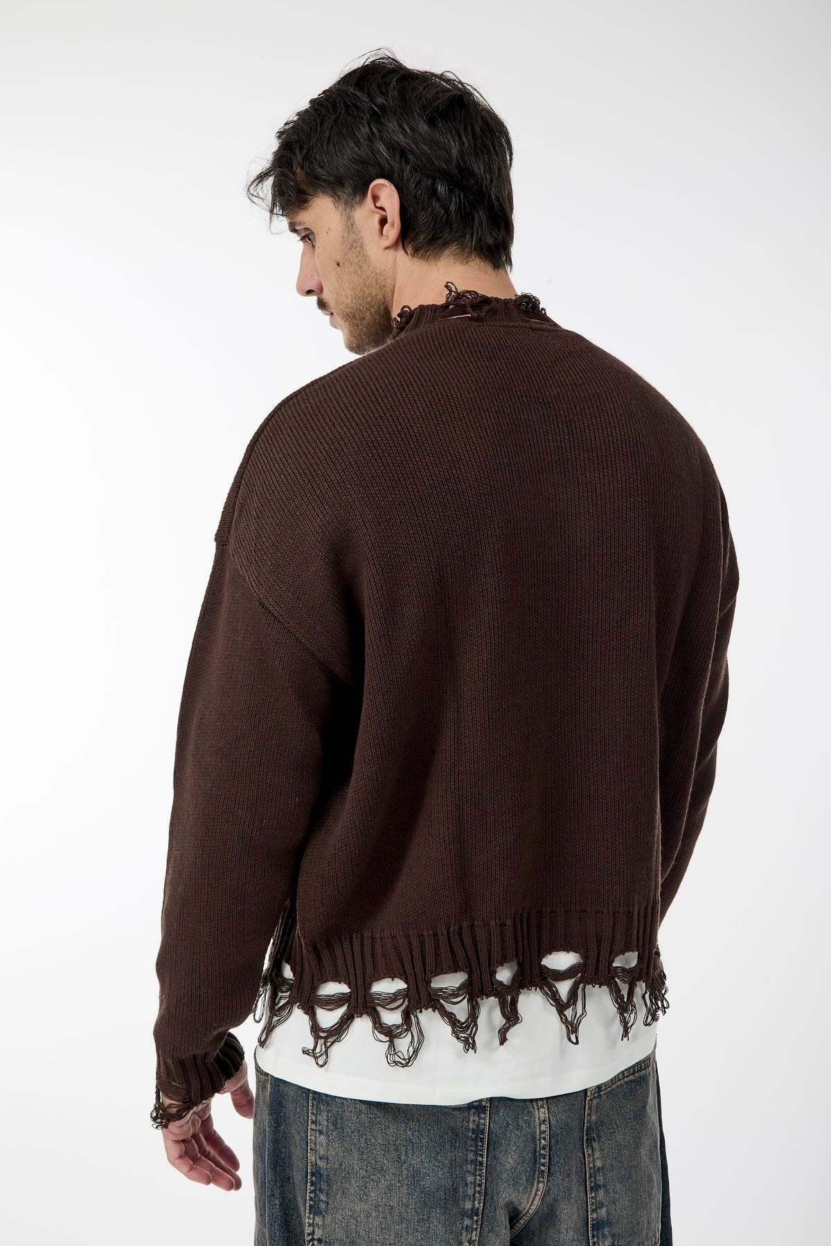 Maglione Imperial Strappi Moro