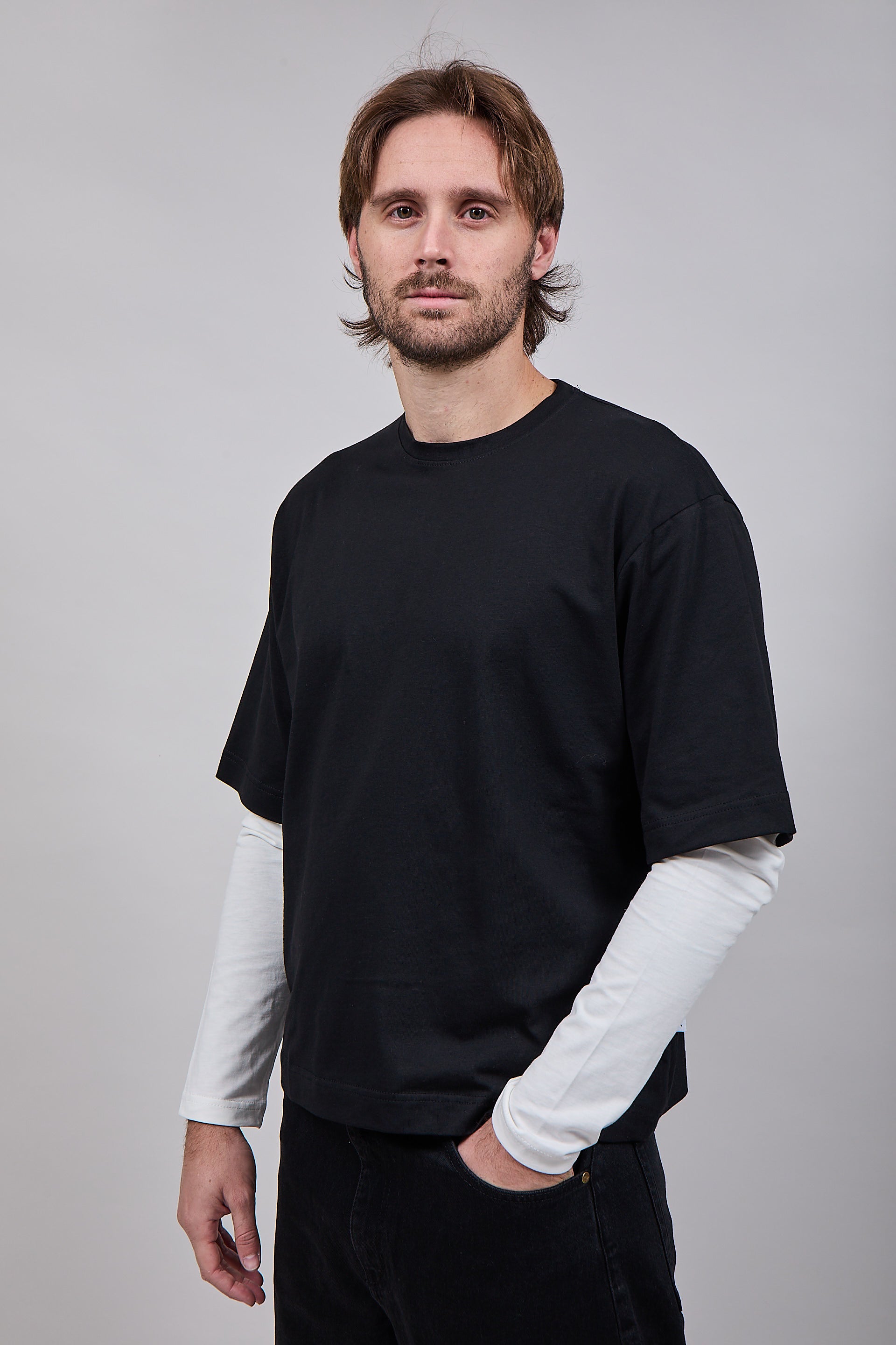 T-shirt Doppiamanica Berna Aquila Nera