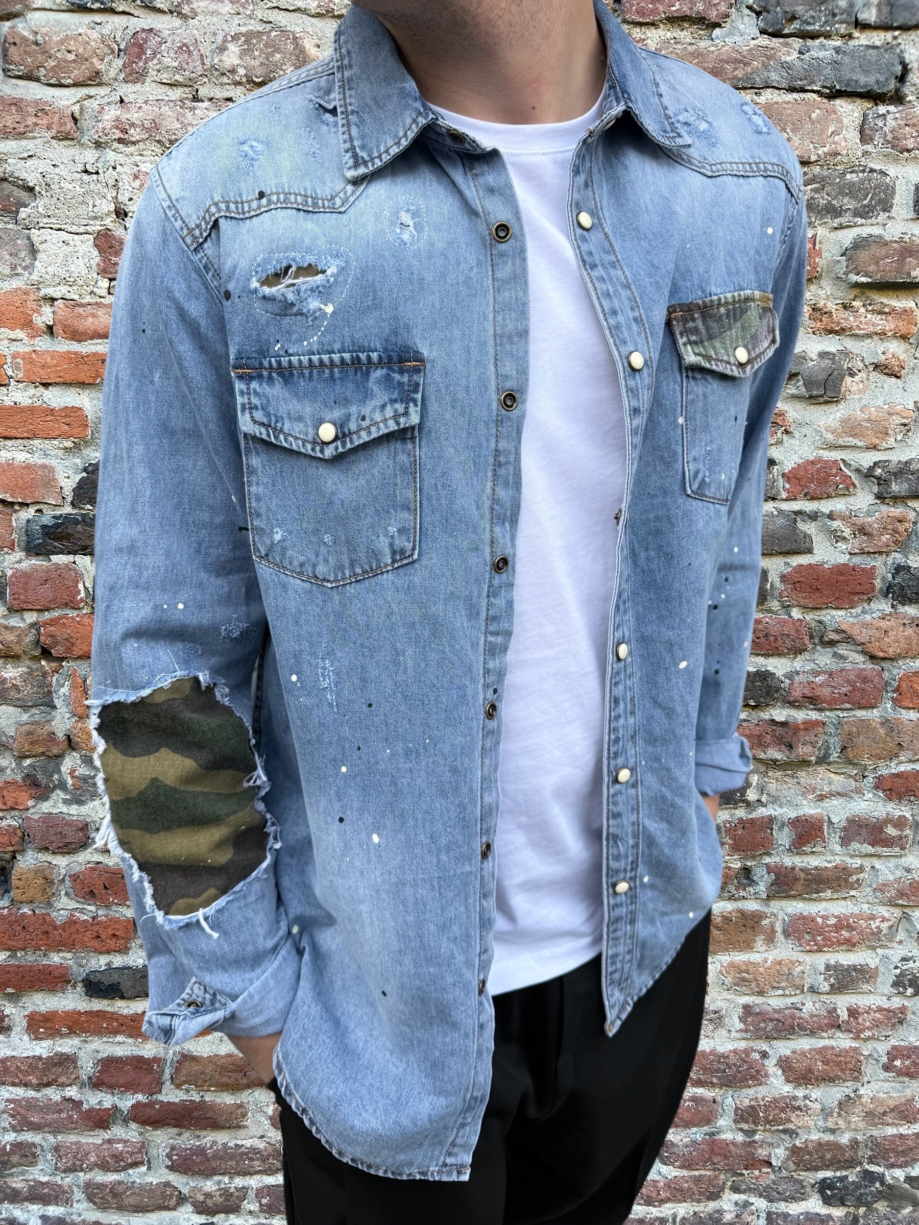 Camicia Jeans Gianni Lupo 6355 (11871248777556)