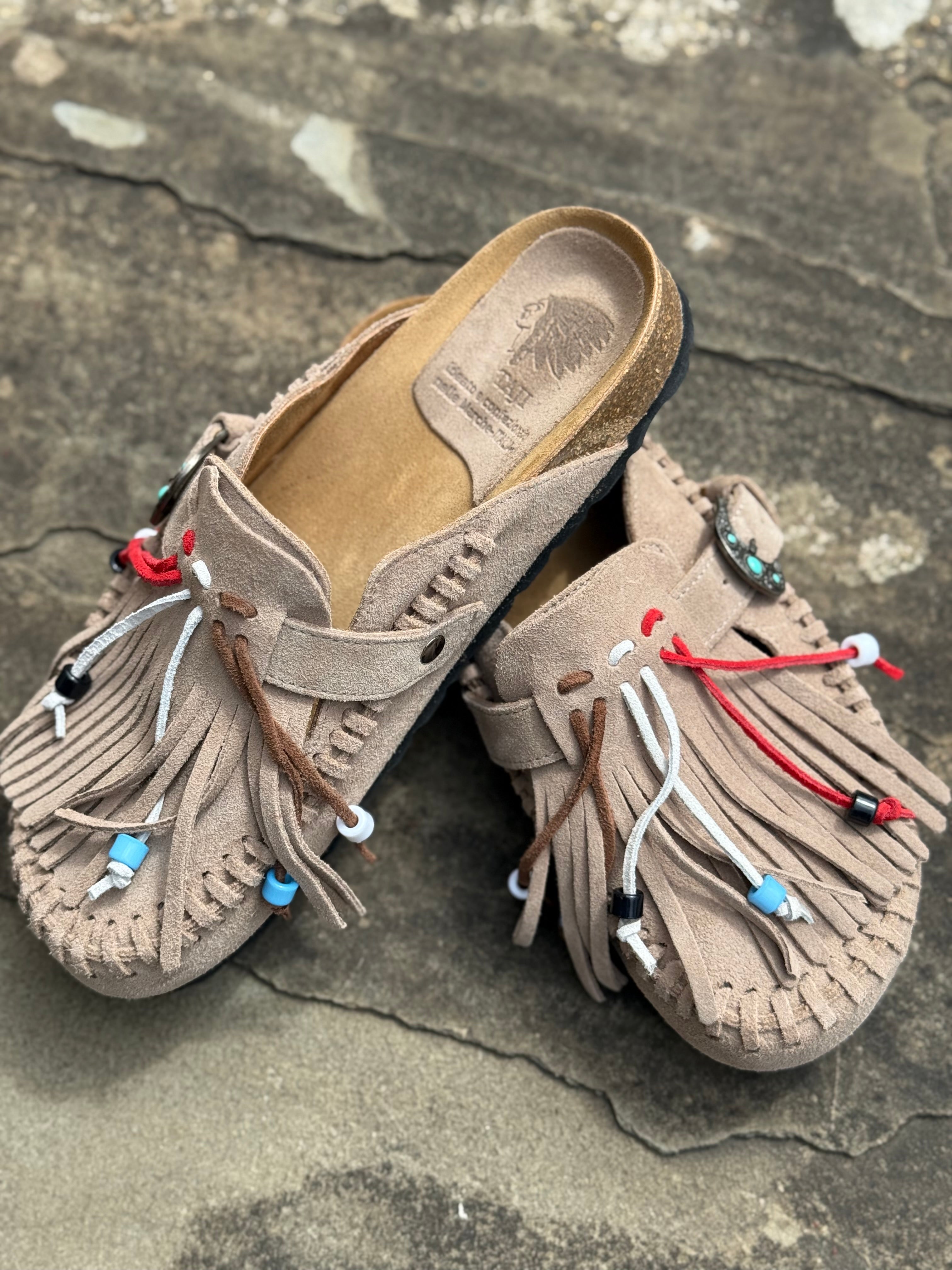 Sabot Taji Caribe Suede Pietra (11976625881428)
