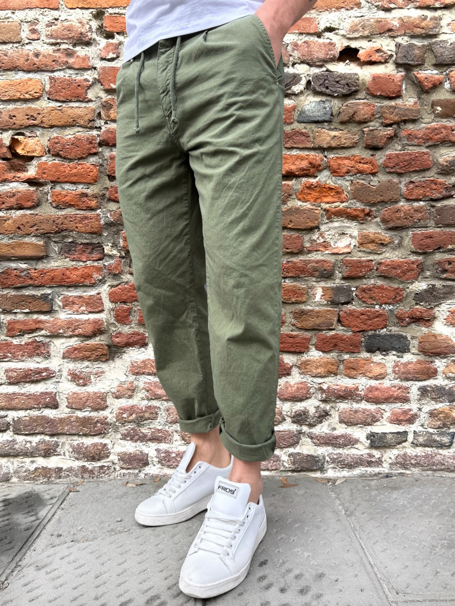 Pantalone Block Eleven Coulisse Volterra Menta (11983789916500)