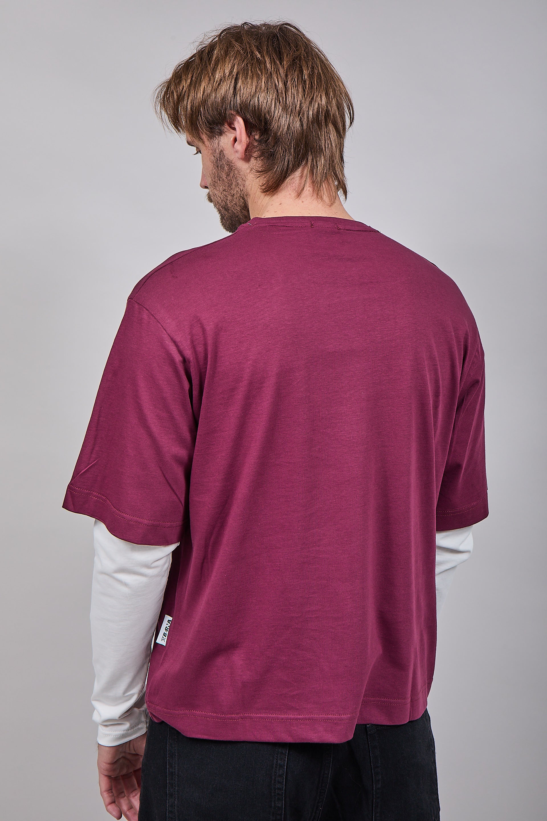 T-shirt Doppiamanica Berna Tigre Bordeaux