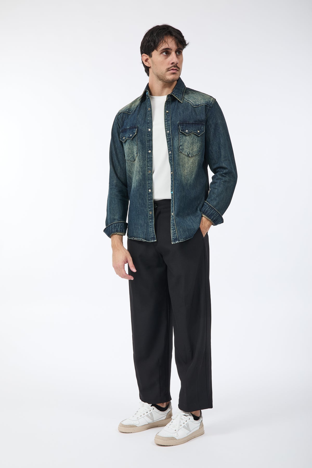 Camicia Berna Denim The scuro 342