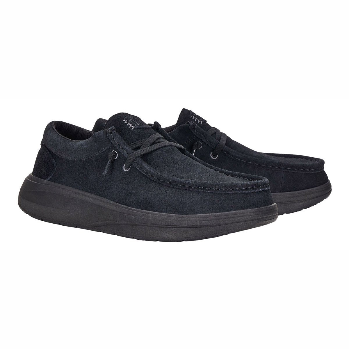 Hey Dude Wally Suede Black