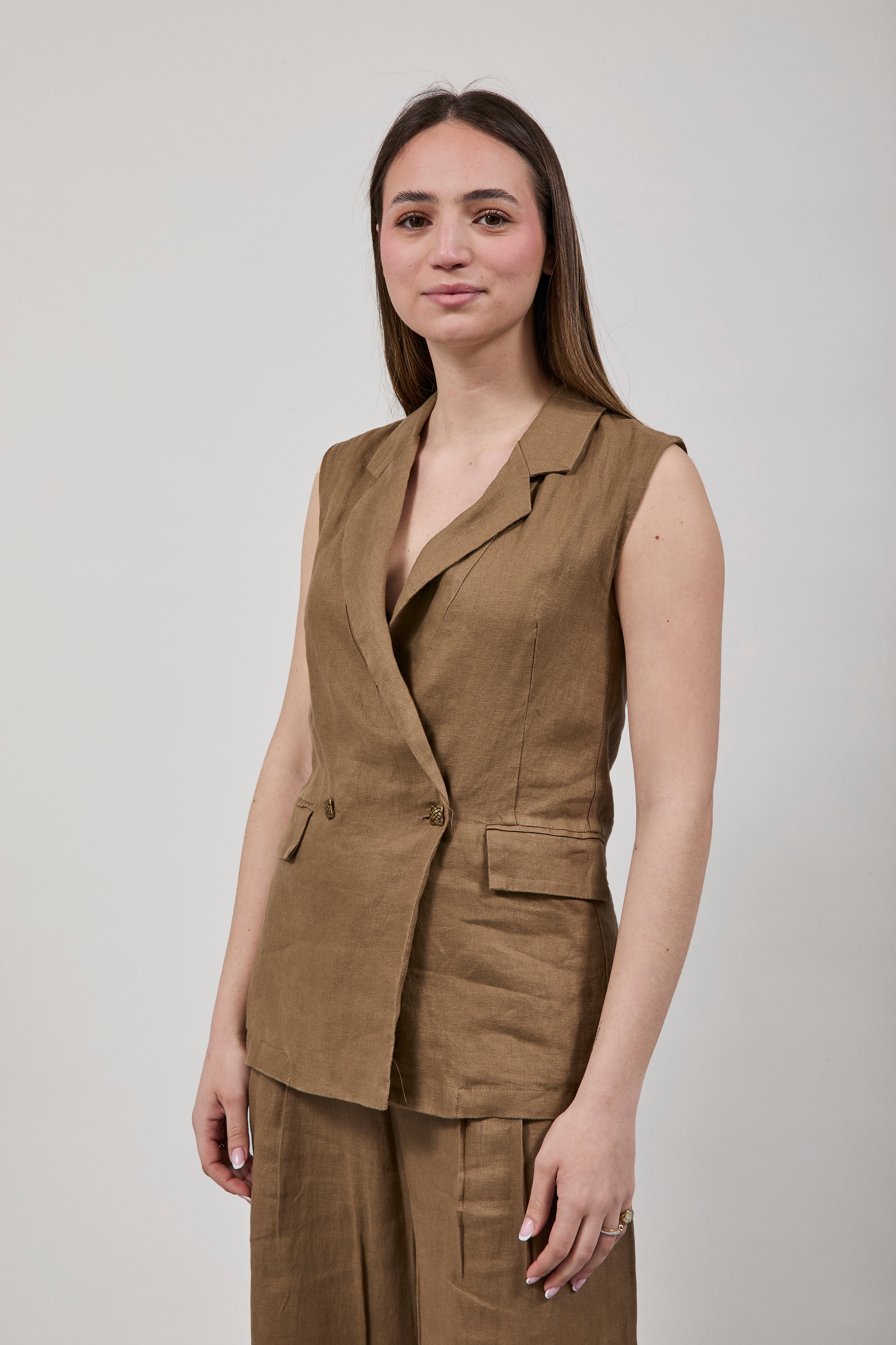 Gilet Gianni Lupo Marrone 7006