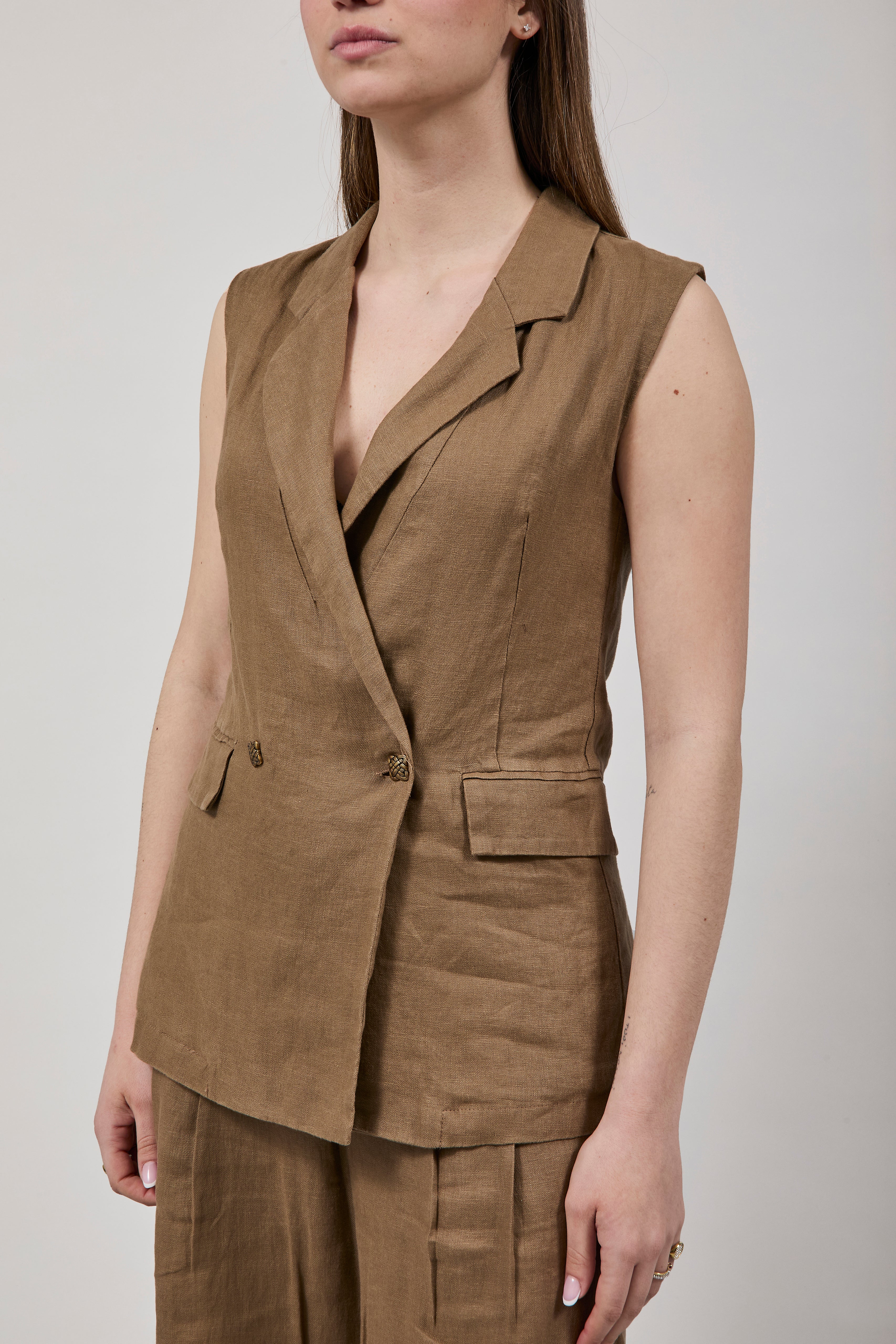 Gilet Gianni Lupo Marrone 7006