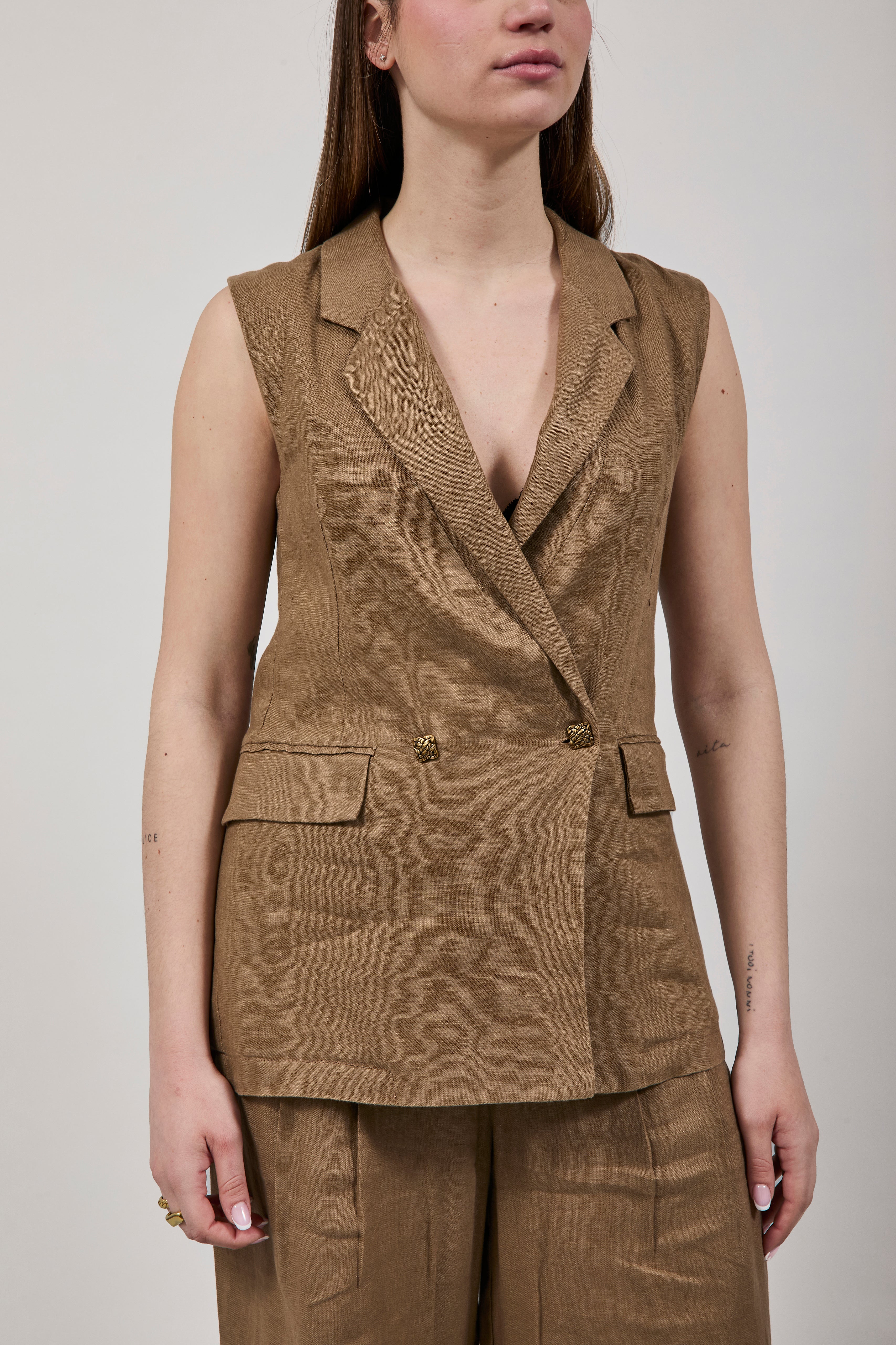 Gilet Gianni Lupo Marrone 7006