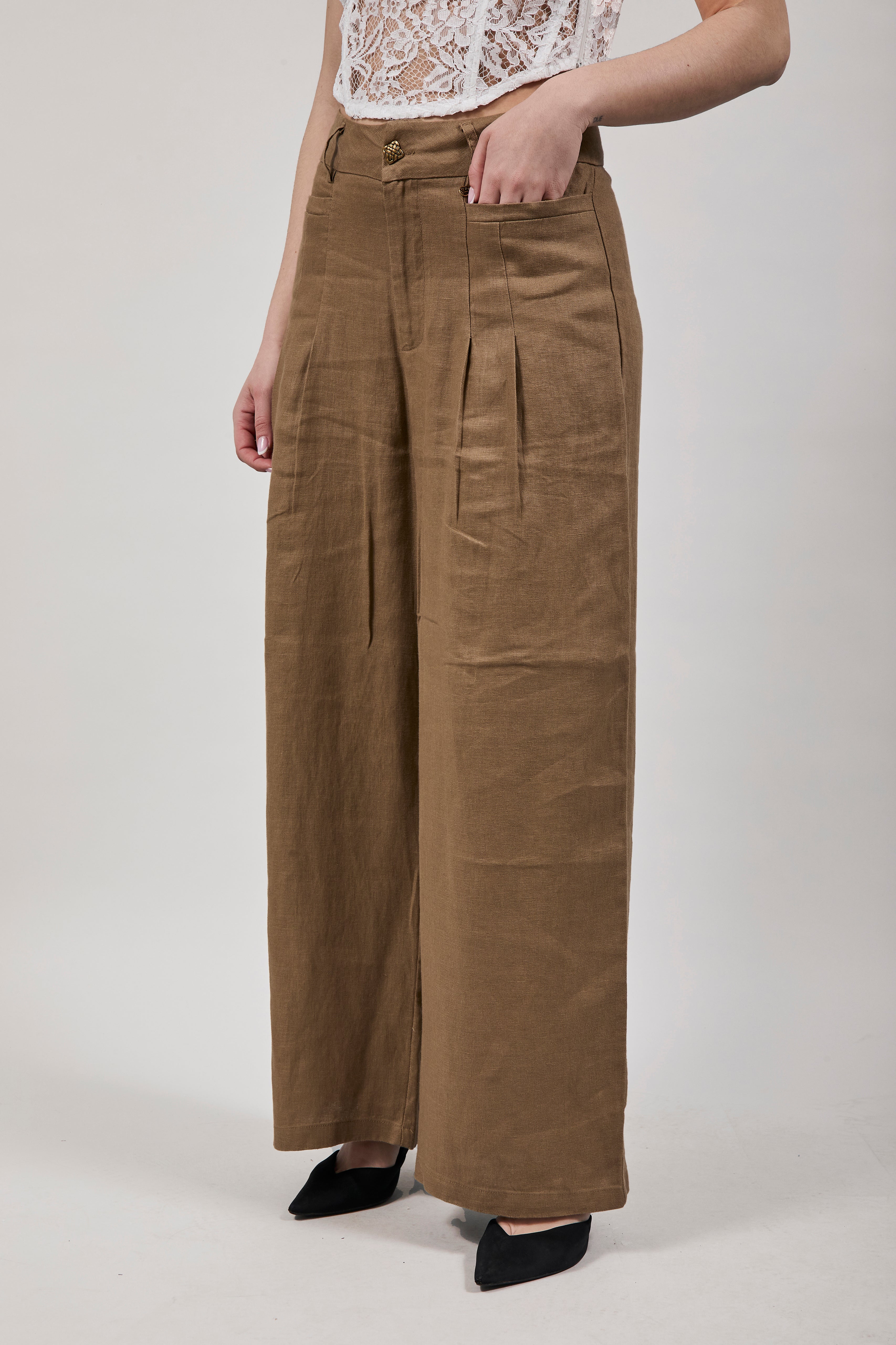 Pantalone Gianni Lupo Marrone 7006