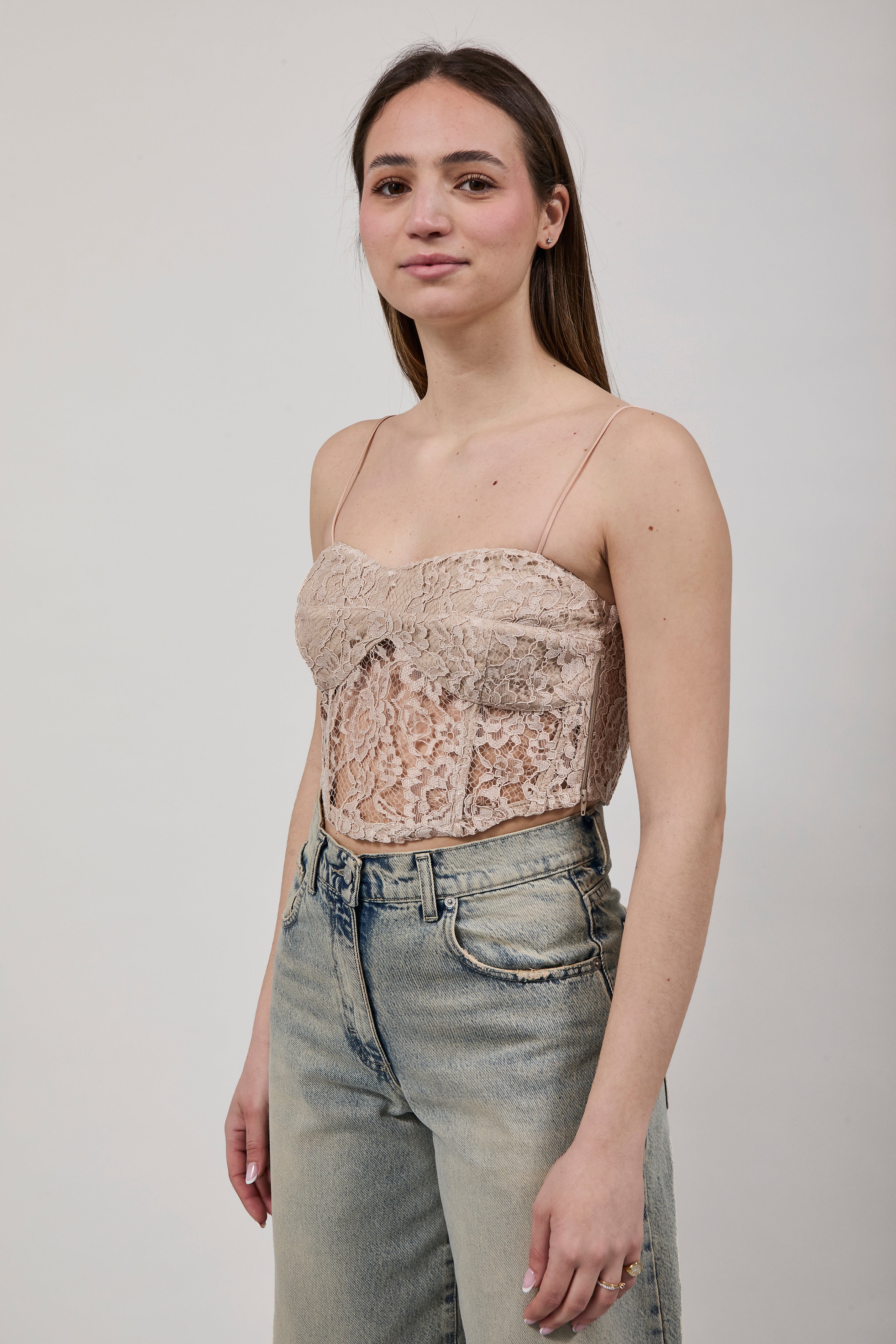 Top Haveone Pizzo Beige