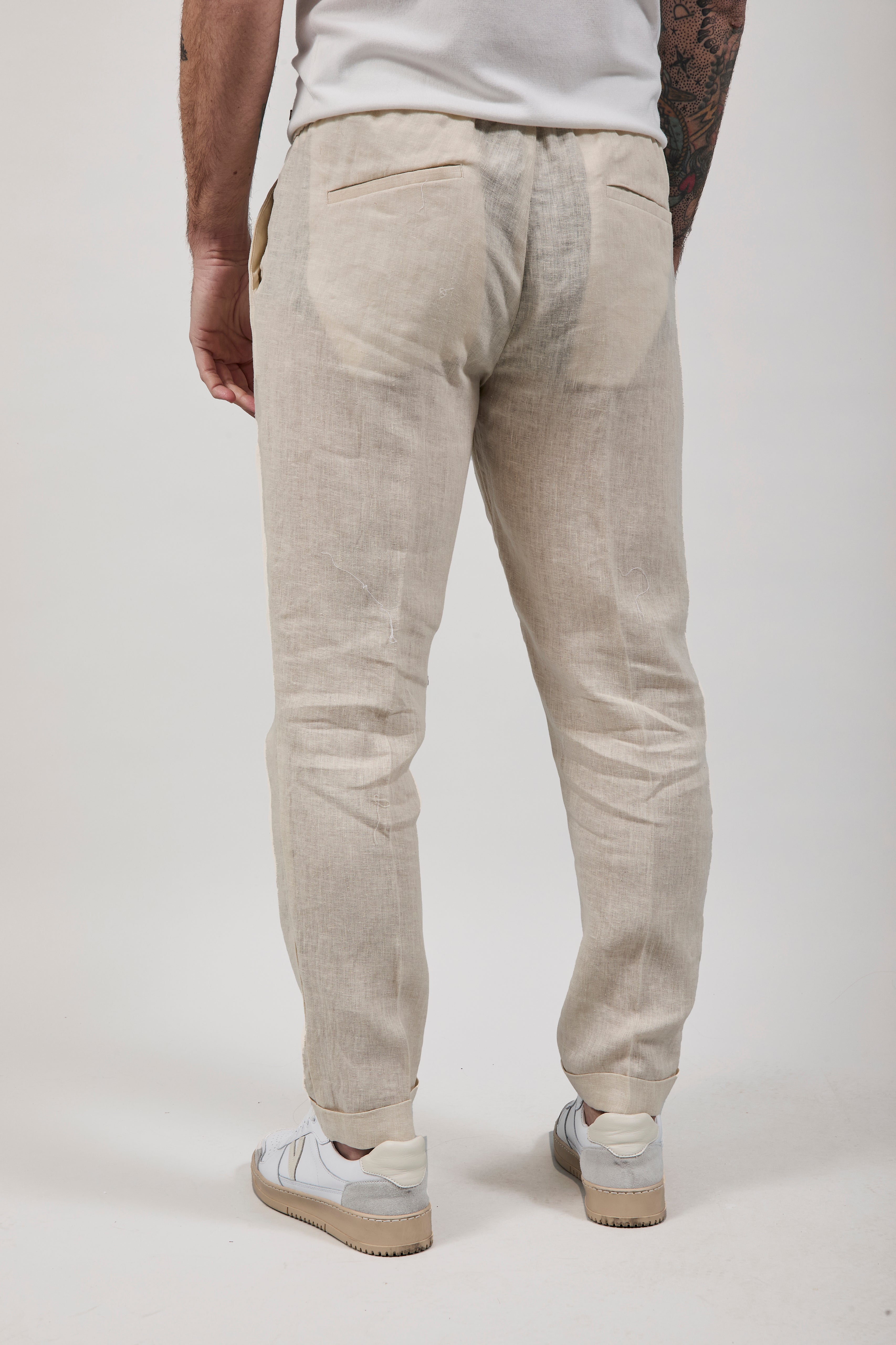 Pantalaccio Over-d Lino Beige P75