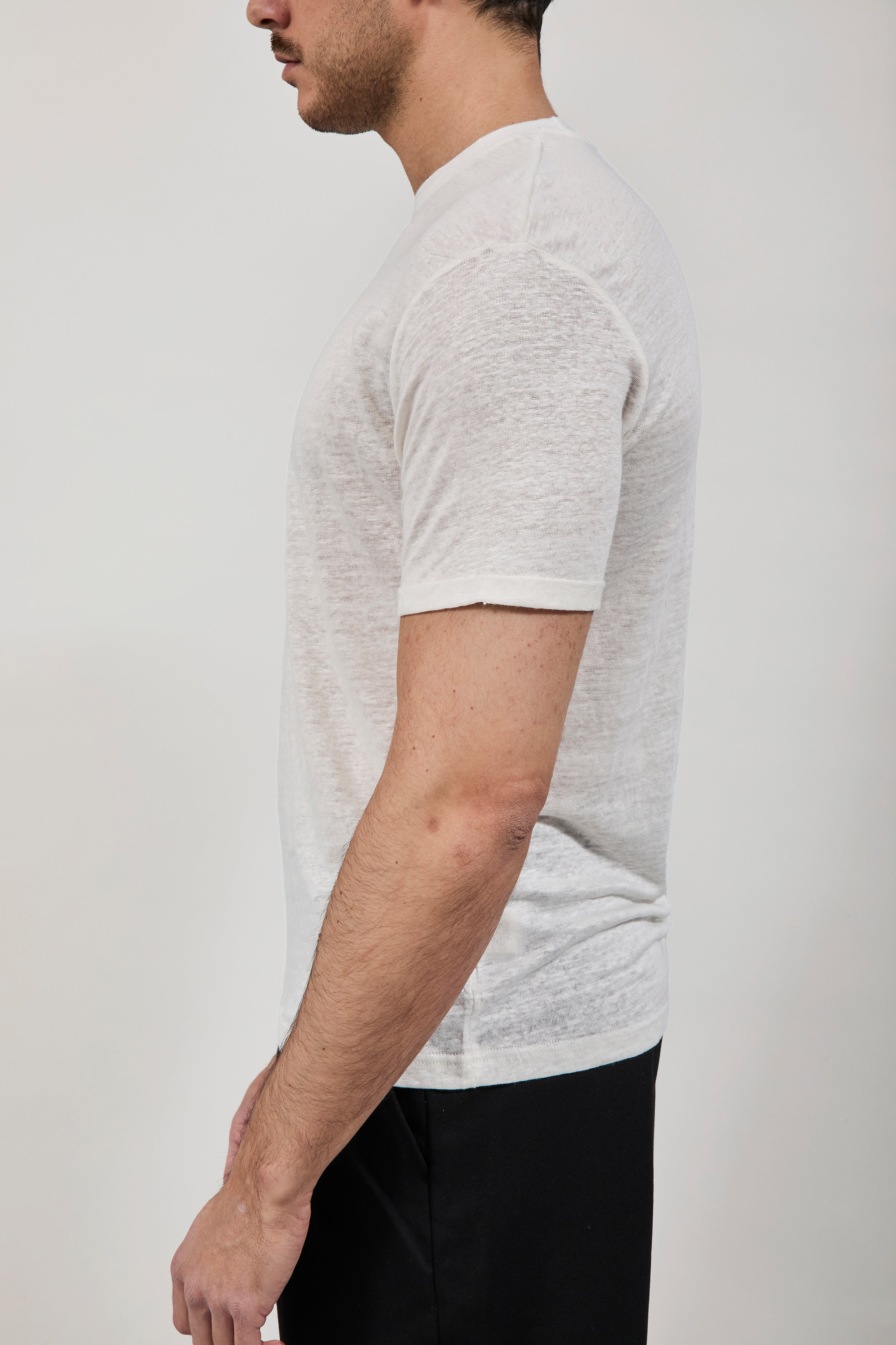 T-shirt Gianni Lupo Lino Bianco 087