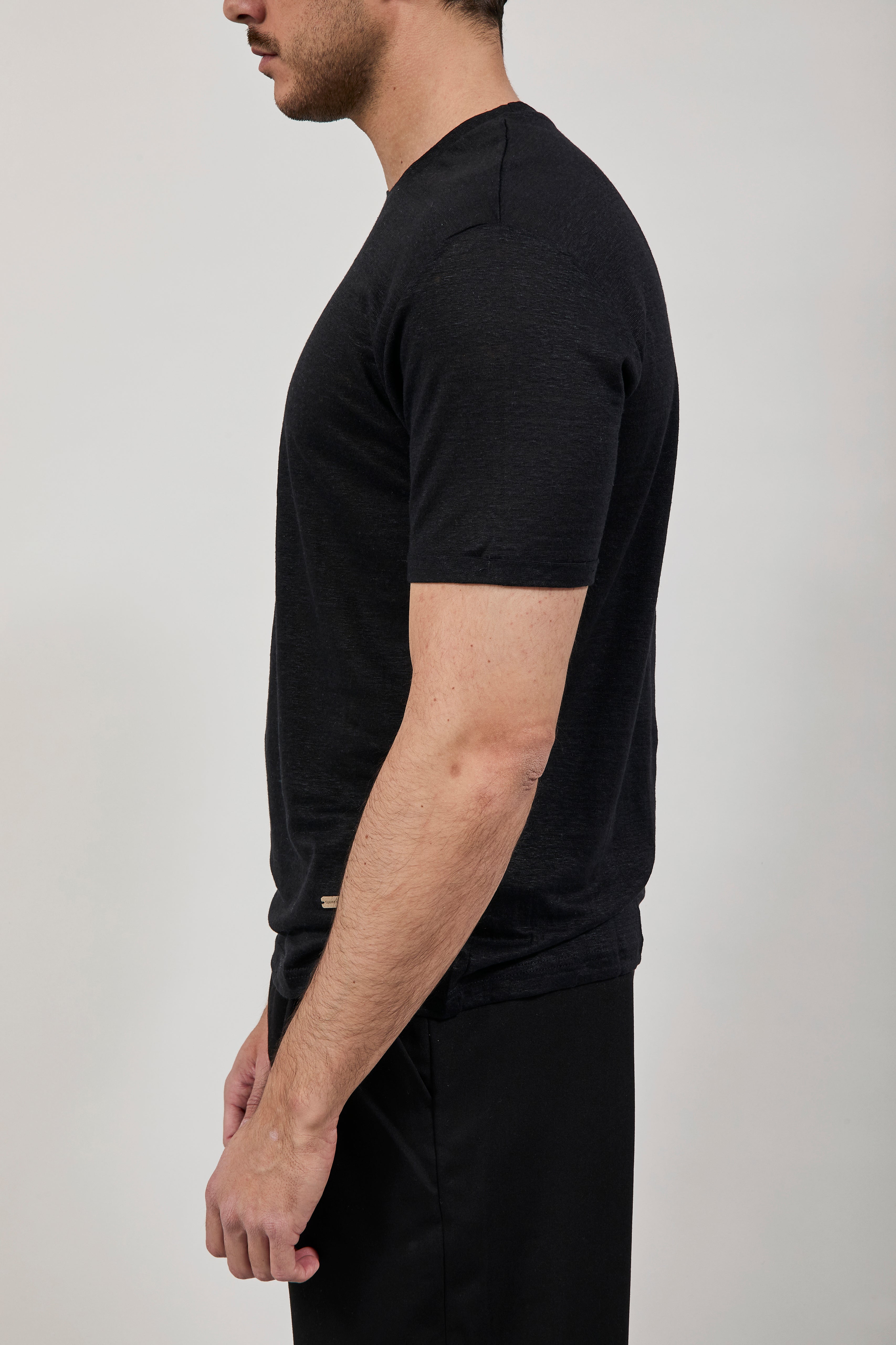 T-shirt Gianni Lupo Lino Nero 087