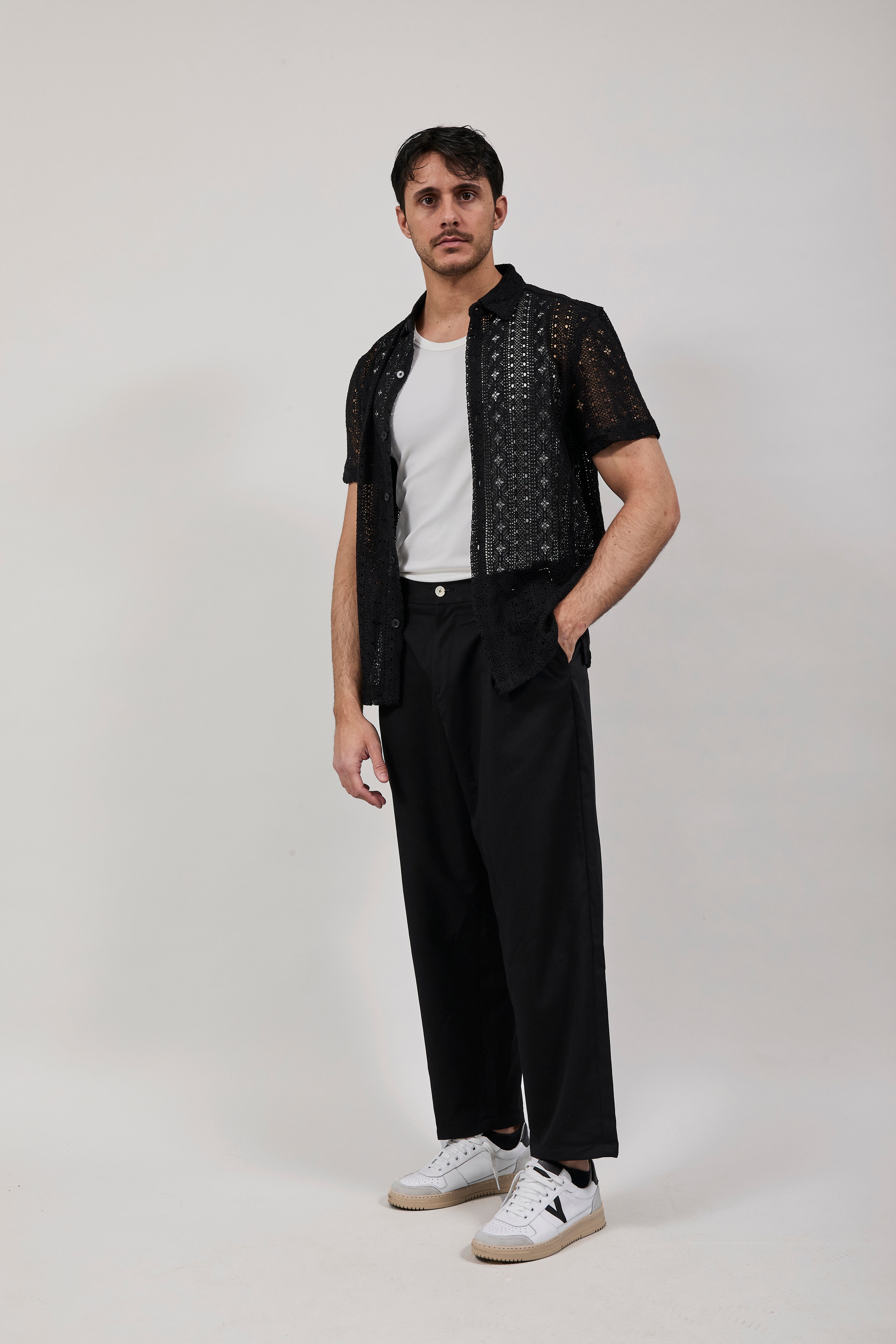 Camicia Gianni Lupo Nera 6013